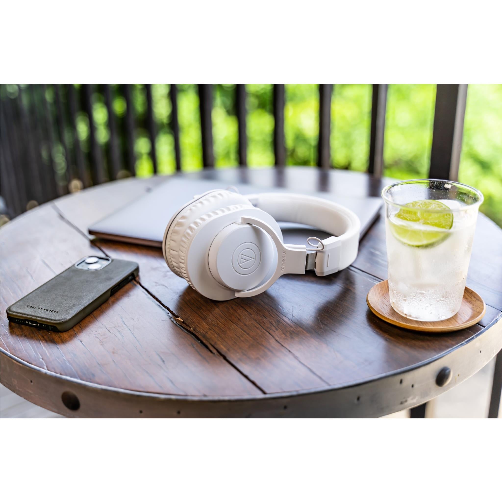 Audio-Technica ATH-M20XBT Wireless Over-Ear Headphones (White)