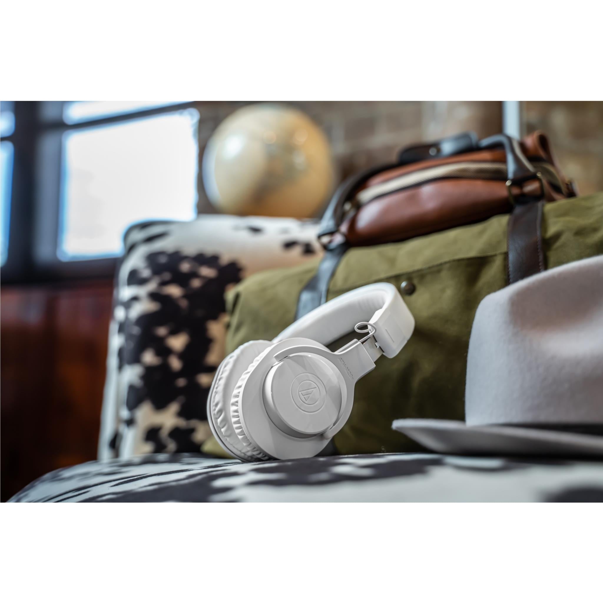 Audio-Technica ATH-M20XBT Wireless Over-Ear Headphones (White)