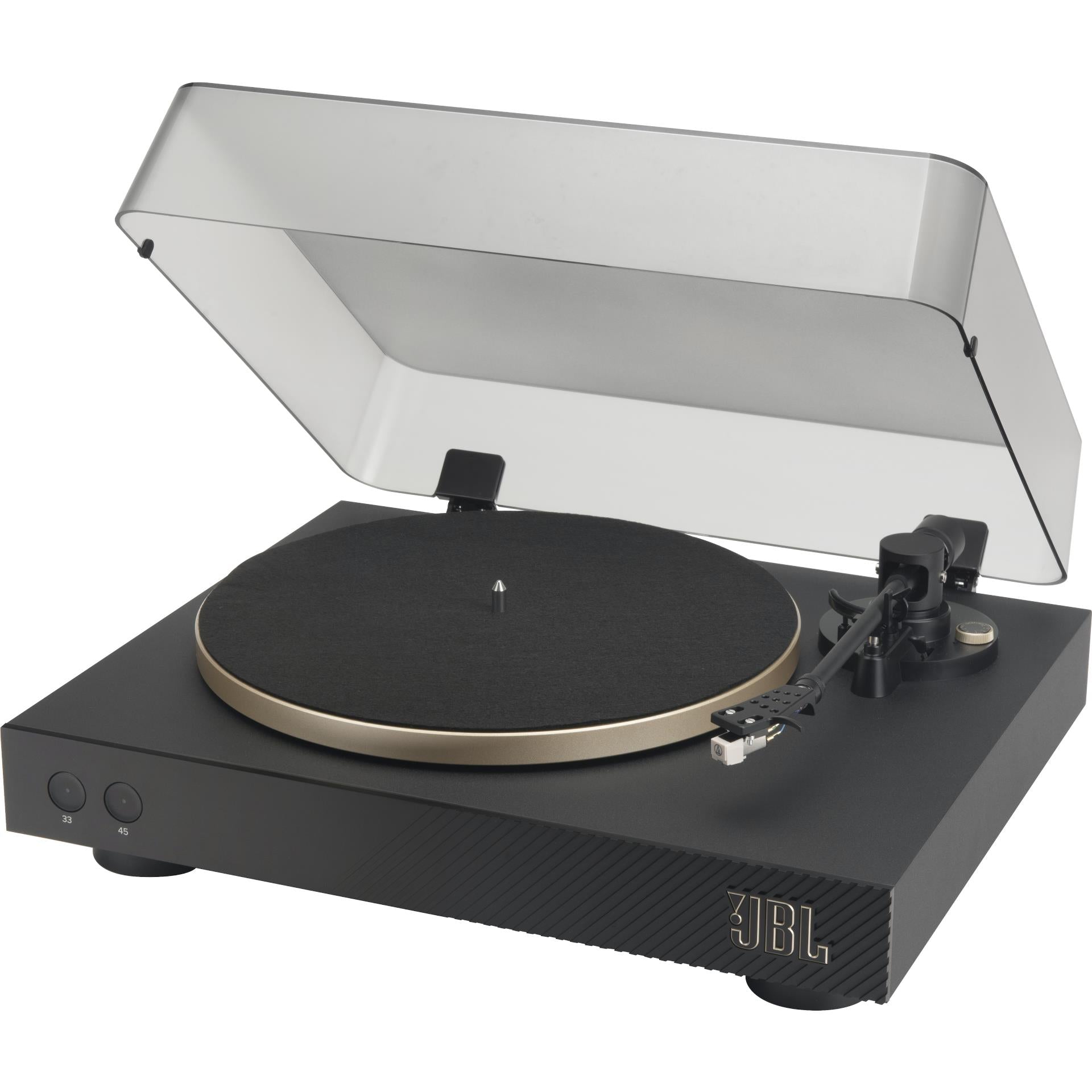 JBLSPINNERBTGLDAS - JBL Spinner Bluetooth Turntable (Black/Gold)