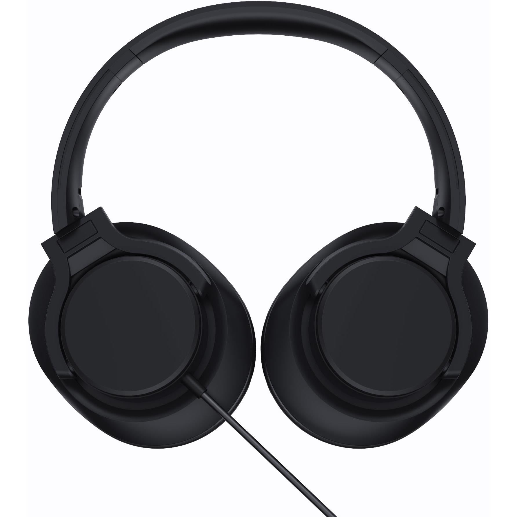 XCD Wired Foldable Over-Ear Headphones (Black)