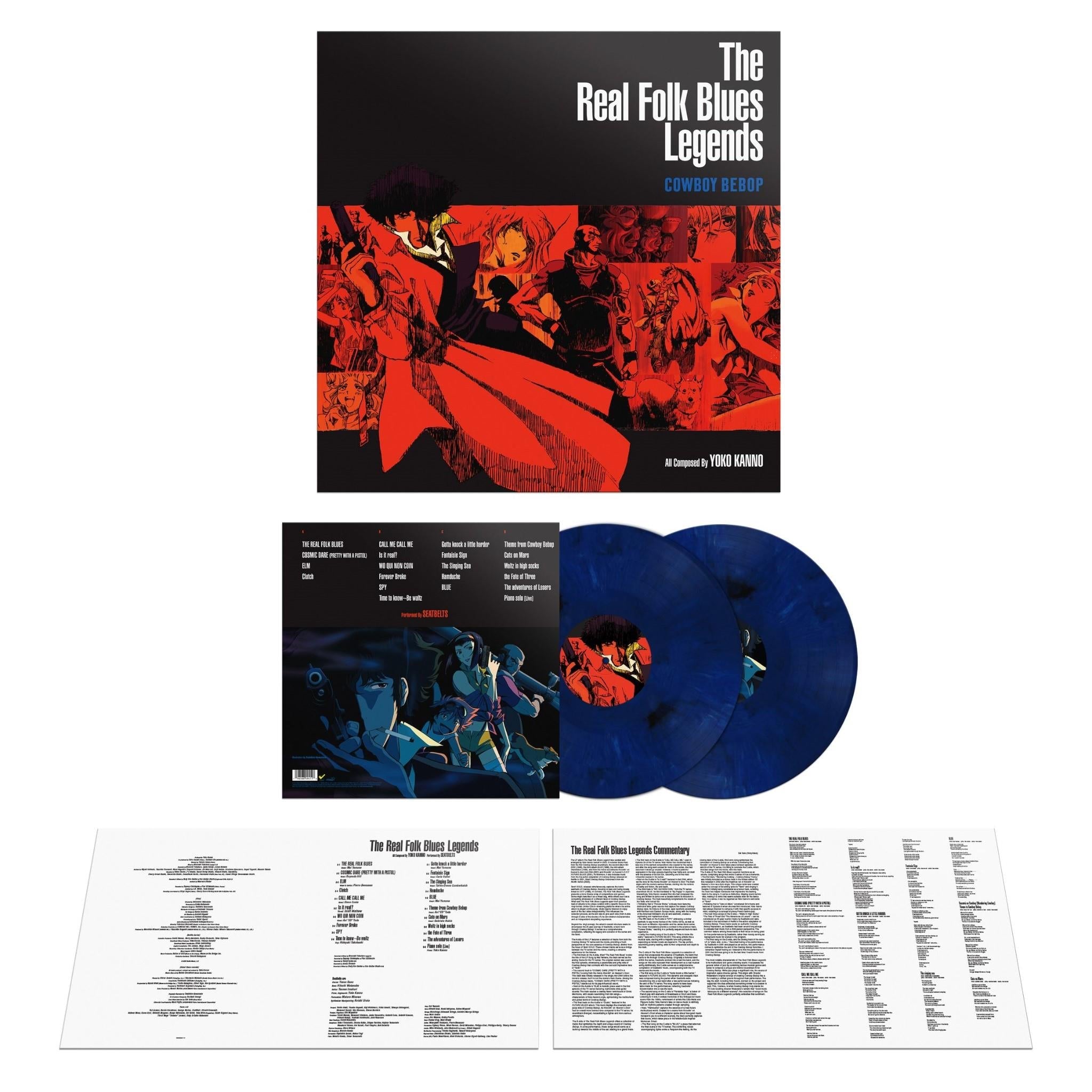 Real Folk Blues Legends Cowboy Bebop, The (Dark Blue Marble Vinyl) - By: Seatbelts