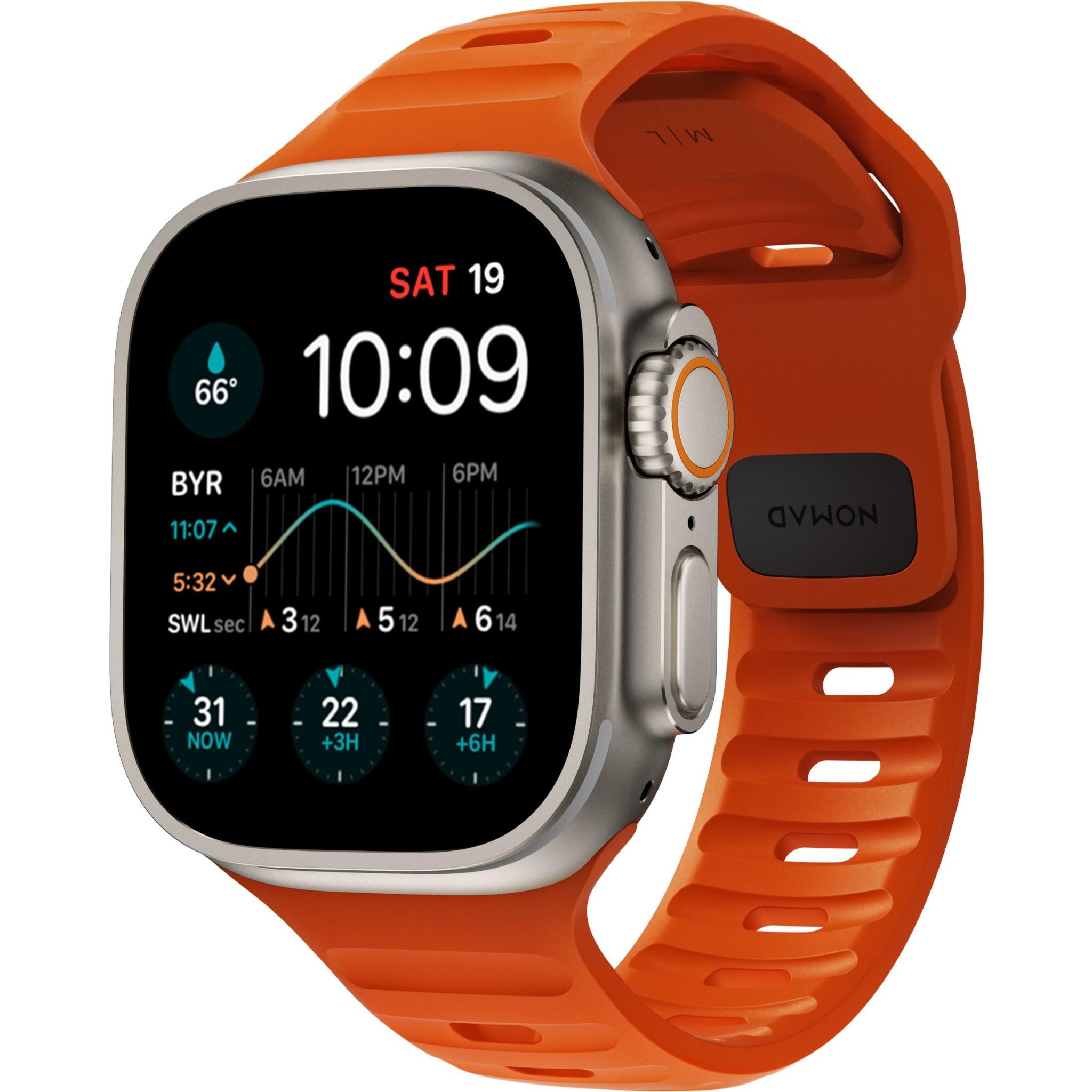 NOMAD Sport Band for Apple Watch for 42-49mm (Ultra Orange)