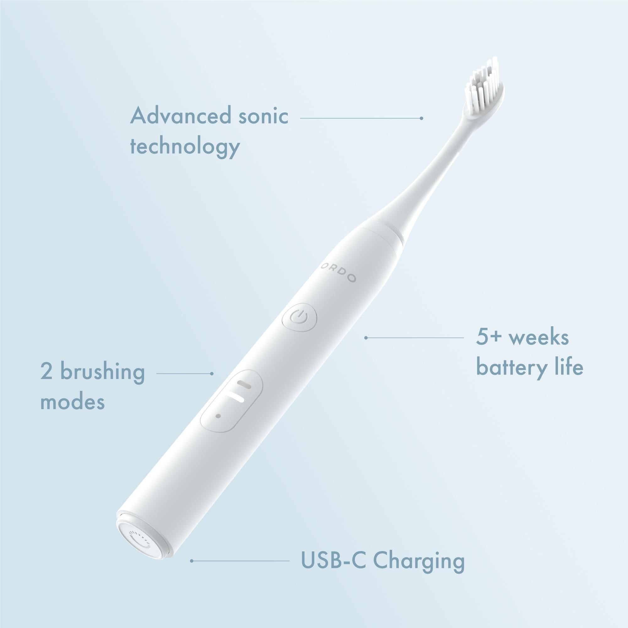 Ordo Sonic Lite Electric Toothbrush (Snow)