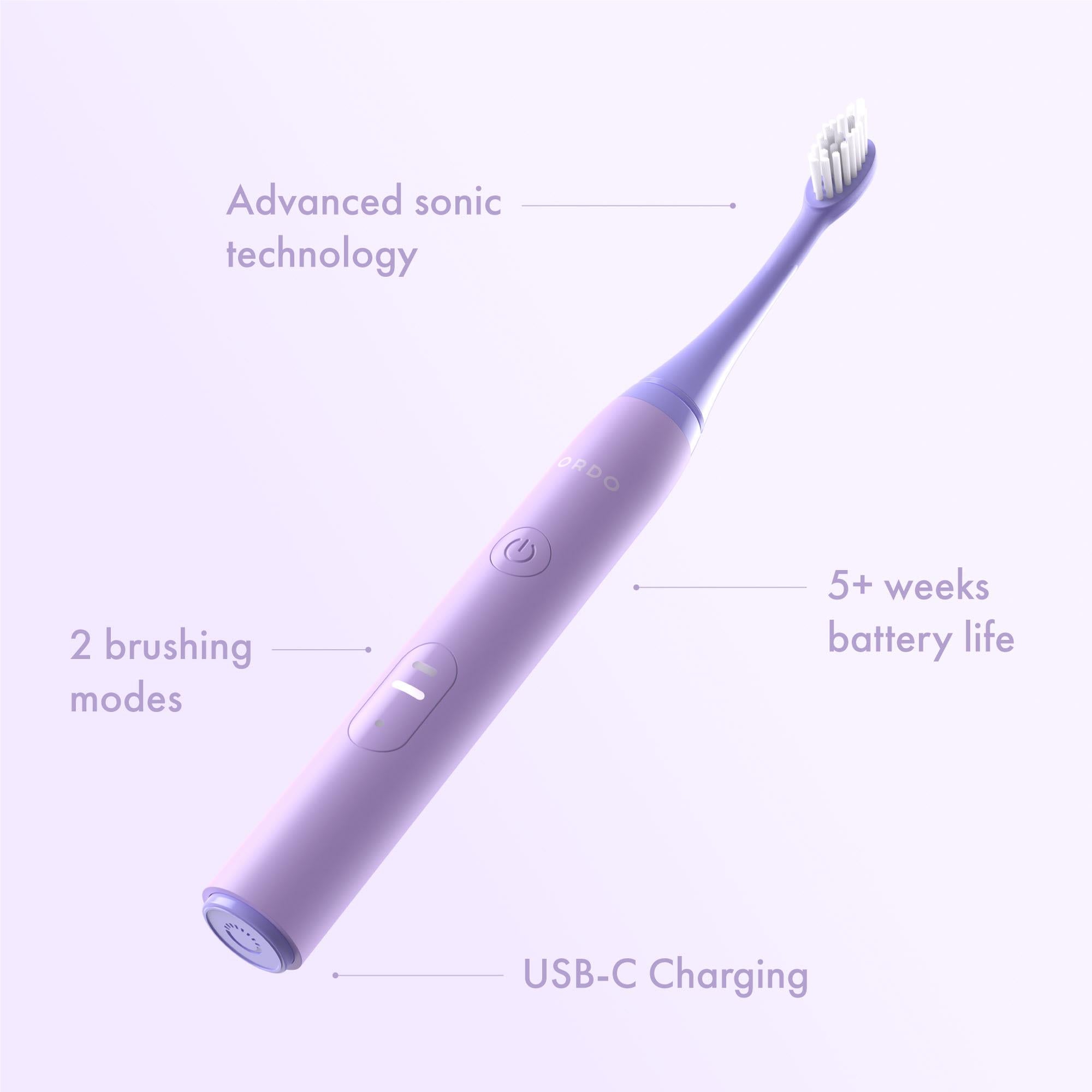 Ordo Sonic Lite Electric Toothbrush (Lavender)