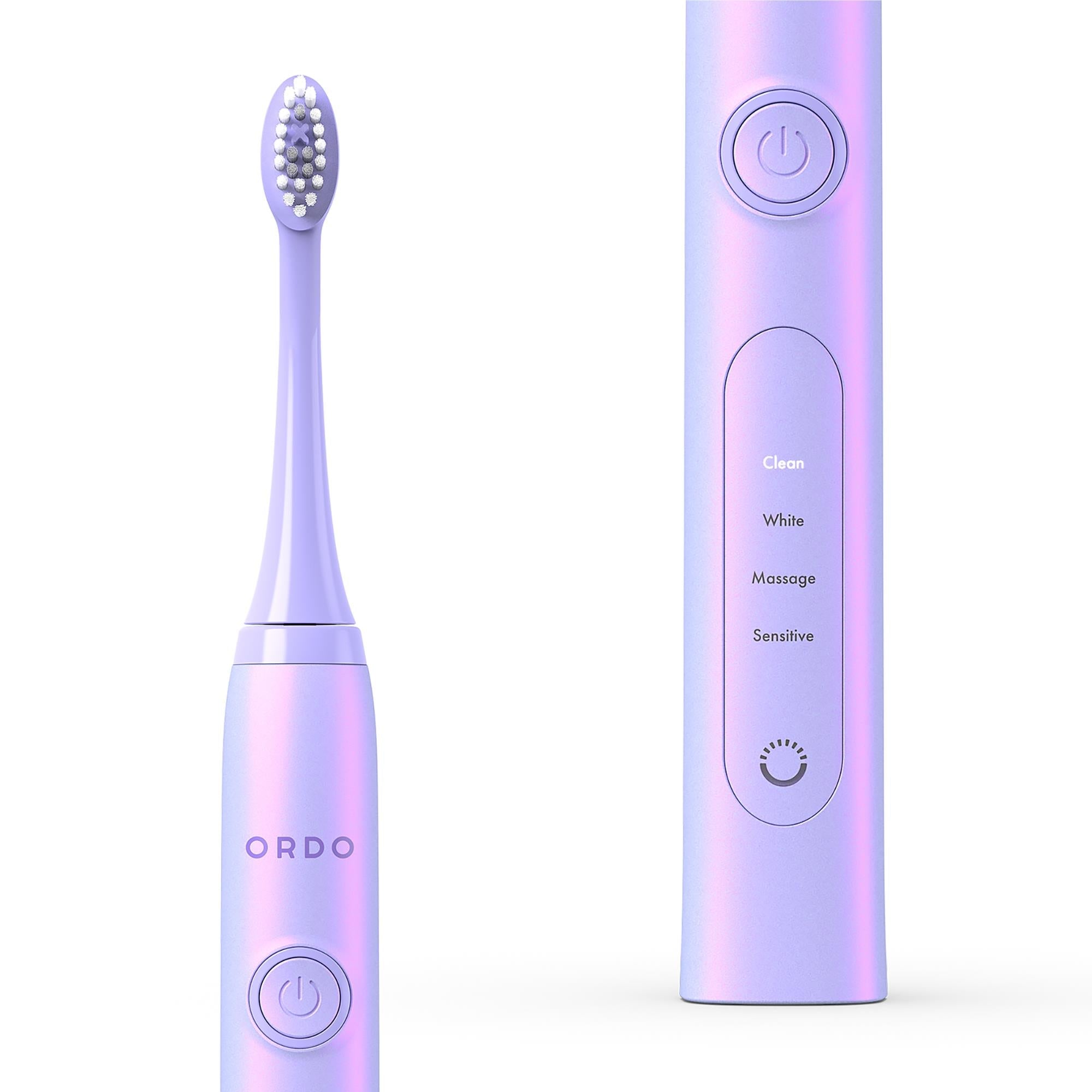 Ordo Sonic+ Electric Toothbrush & Charging Travel Case Bundle (Pearlescent Violet)