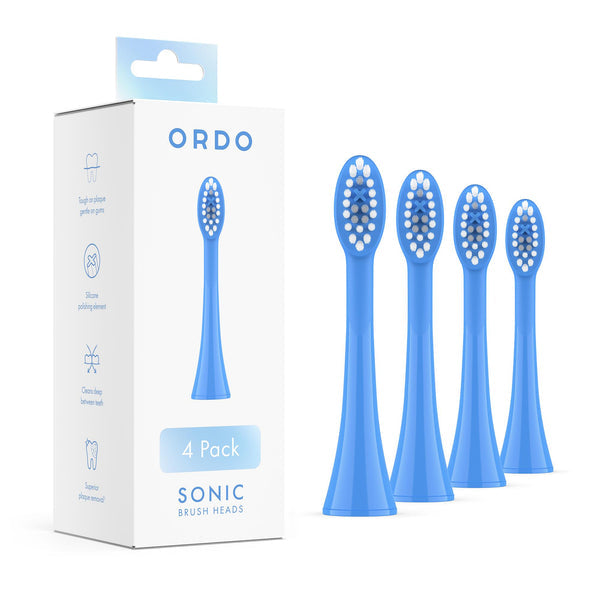 Ordo Sonic+ Brush Heads 4 Pack (Ocean Blue)