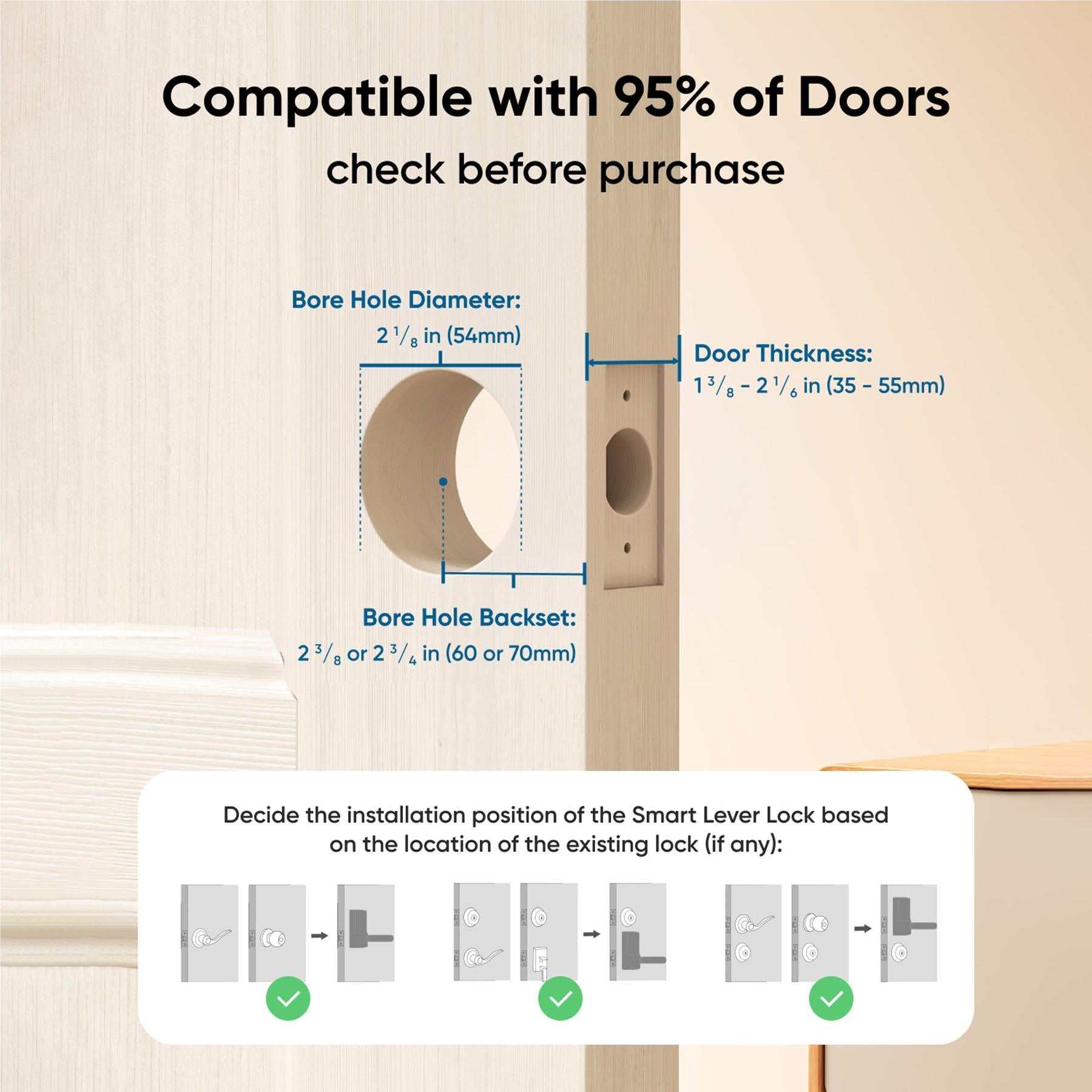 Eufy Smart Lever Lock C33 (Nickel)