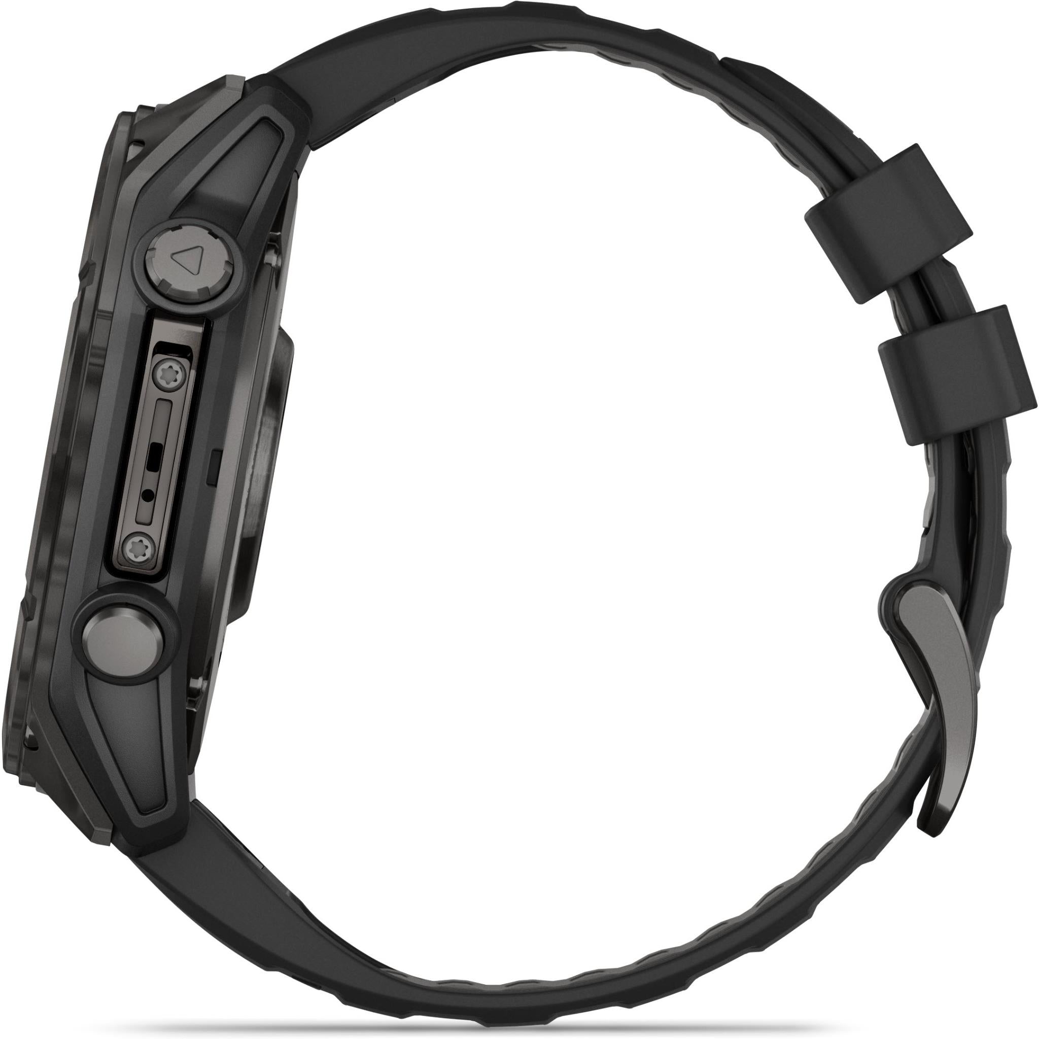 Garmin fenix 8 51mm AMOLED Sapphire Edition, Carbon Grey Titanium with Black/Pebble Grey Band