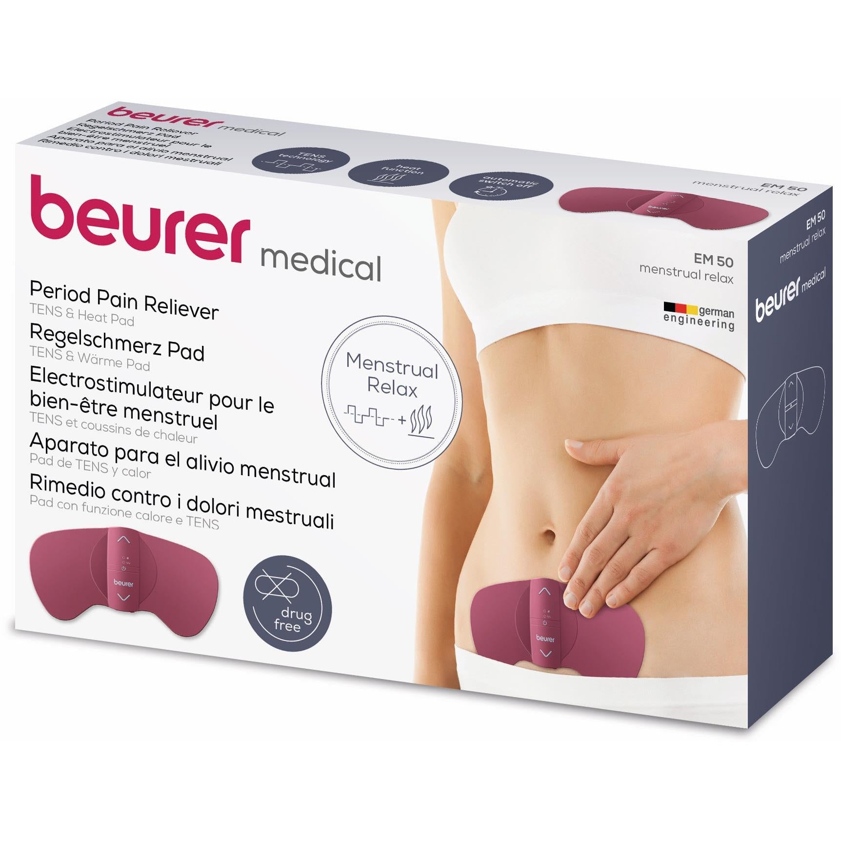 Beurer Menstrual Relax TENS & Heat Pad