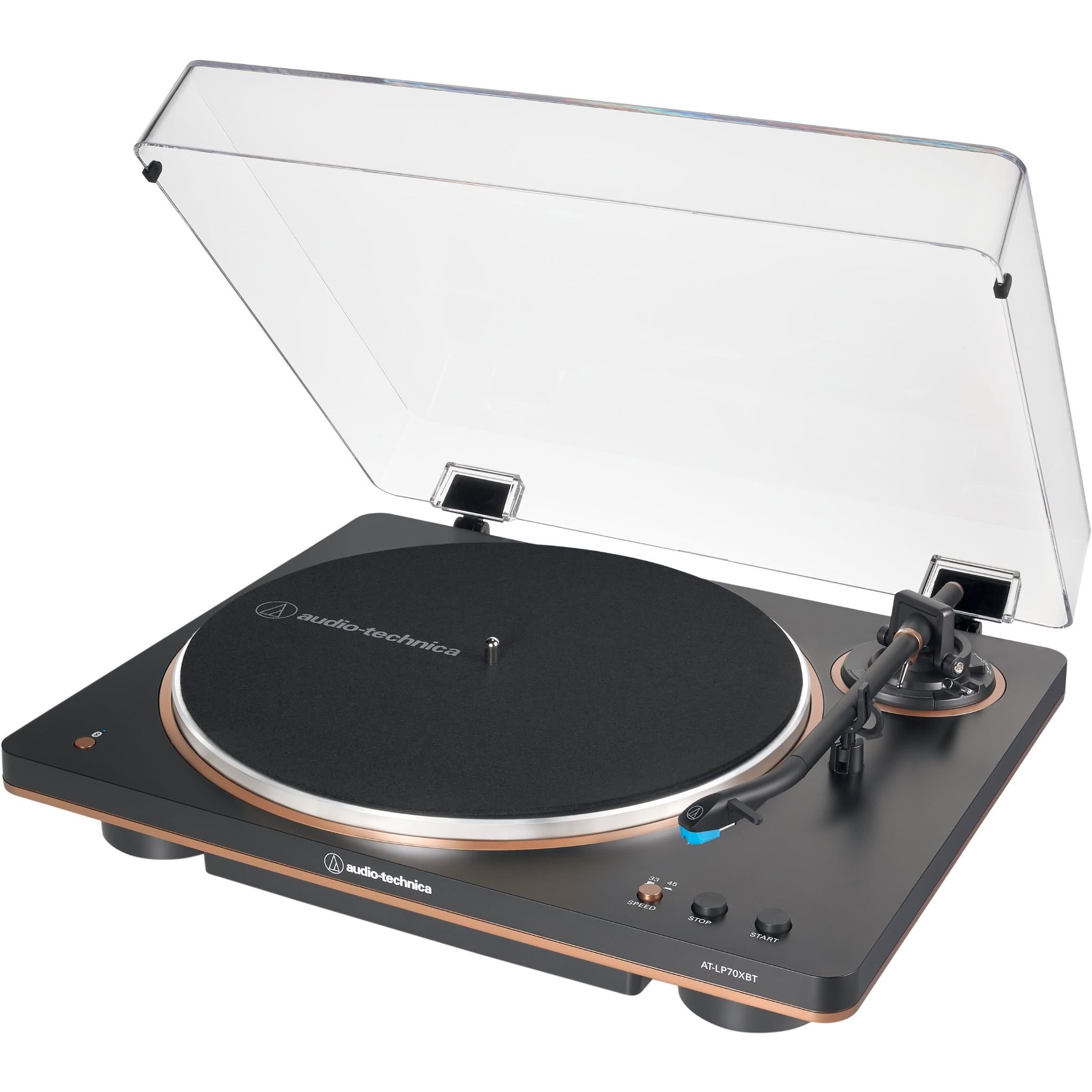 AT-LP70XBT - Audio-Technica Fully Automatic Wireless Belt-Drive Turntable (Black/Bronze)