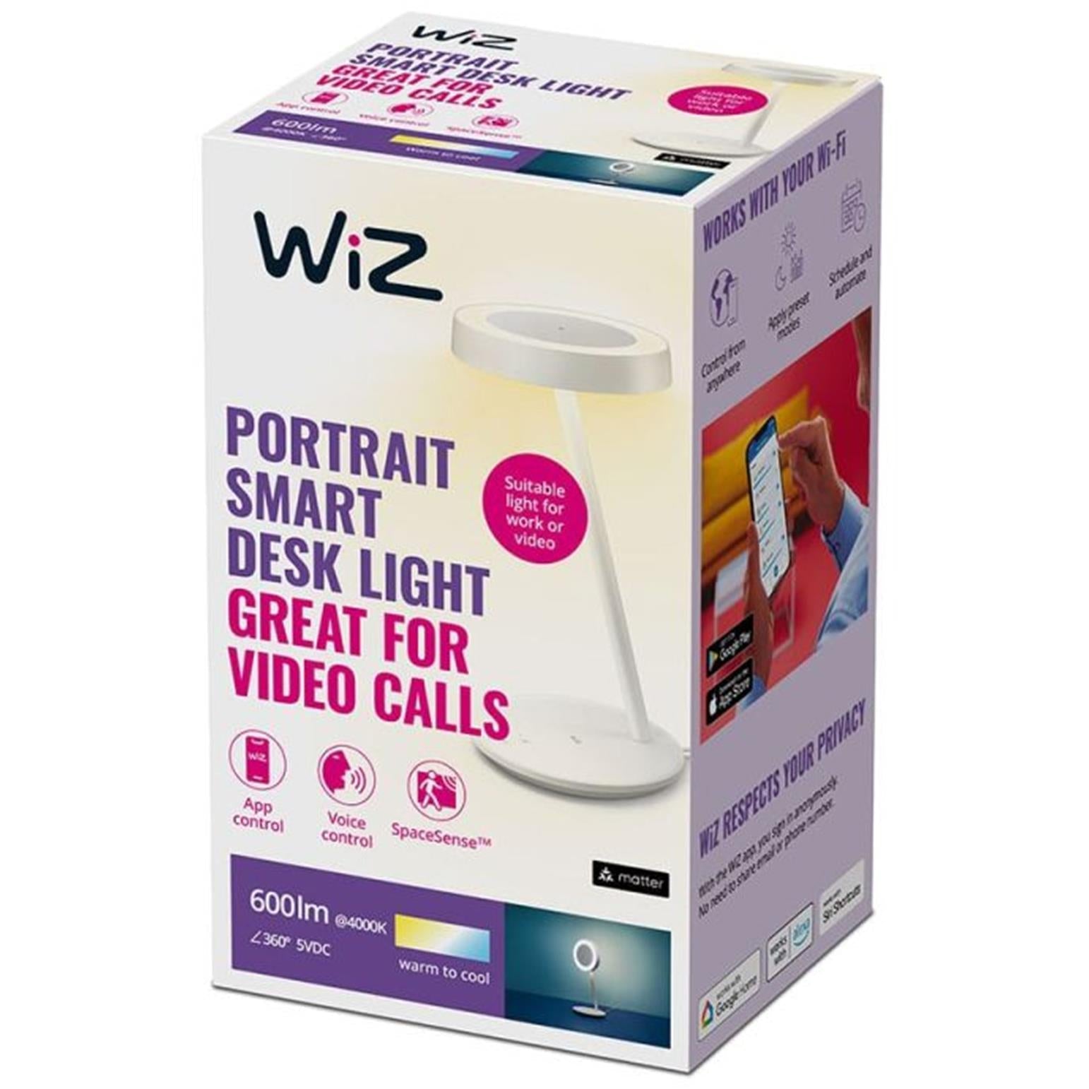 WiZ Wi-Fi Bluetooth Portrait Desk Lamp