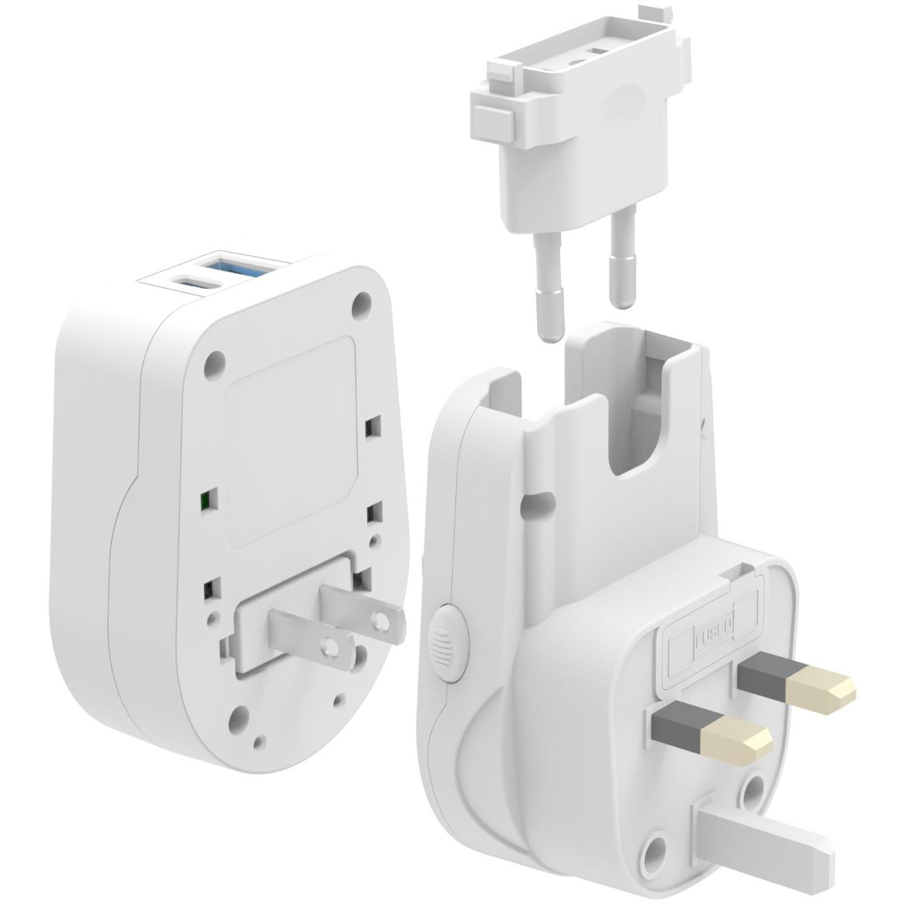 Jackson Outbound Universal Travel Adapter with USB-C/USB-A