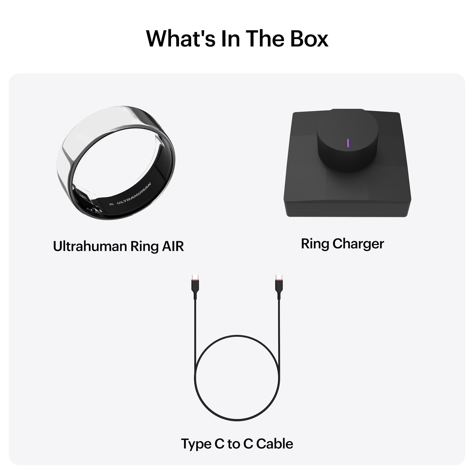 Ultrahuman Ring AIR (Silver)