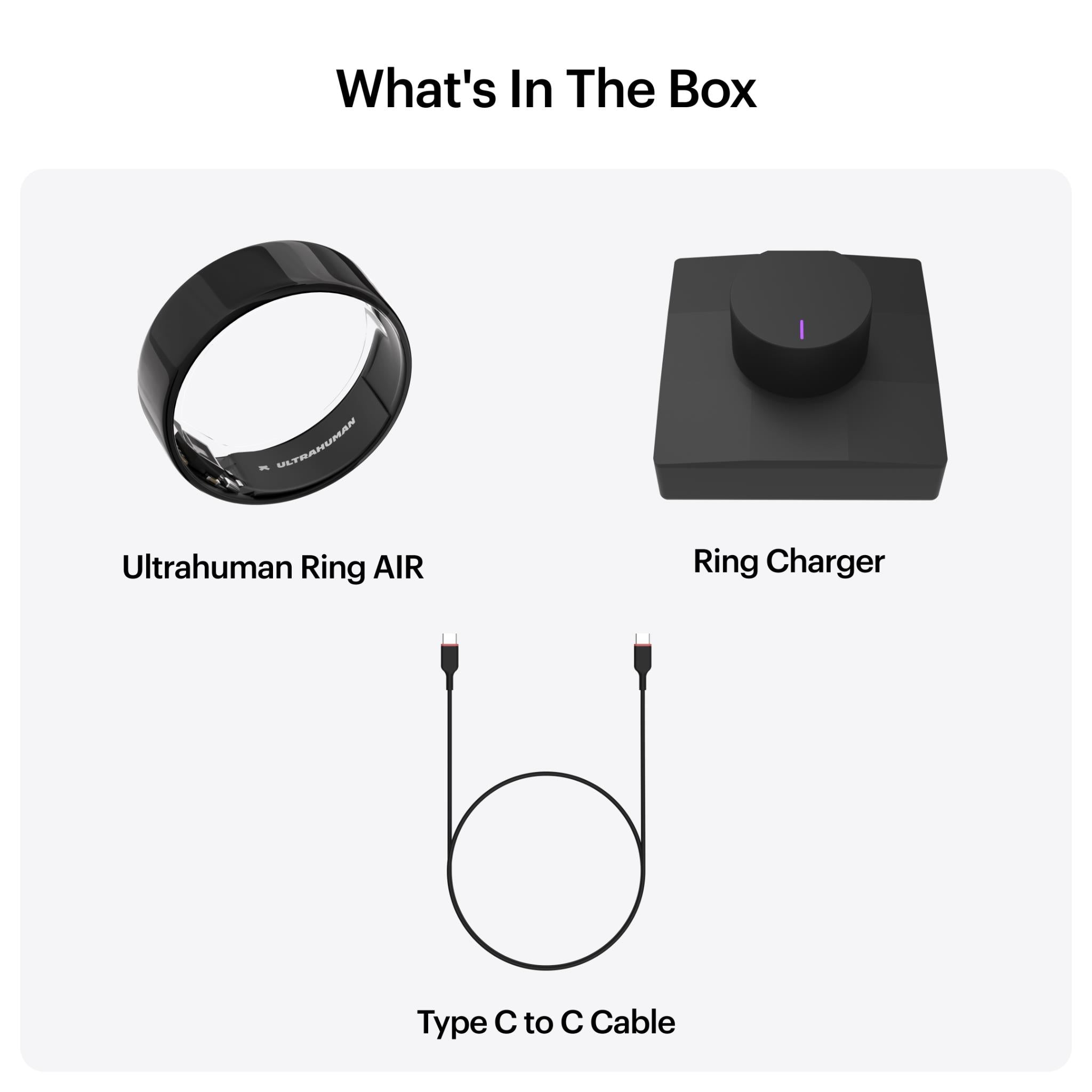 Ultrahuman Ring AIR (Aster Black)