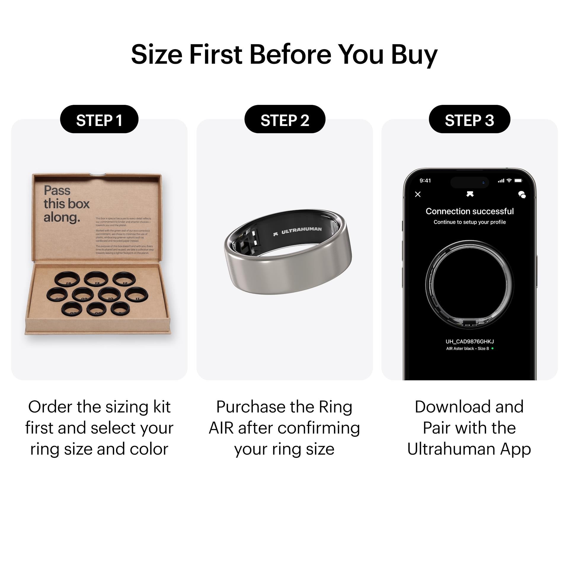 Ultrahuman Ring AIR (Titanium)