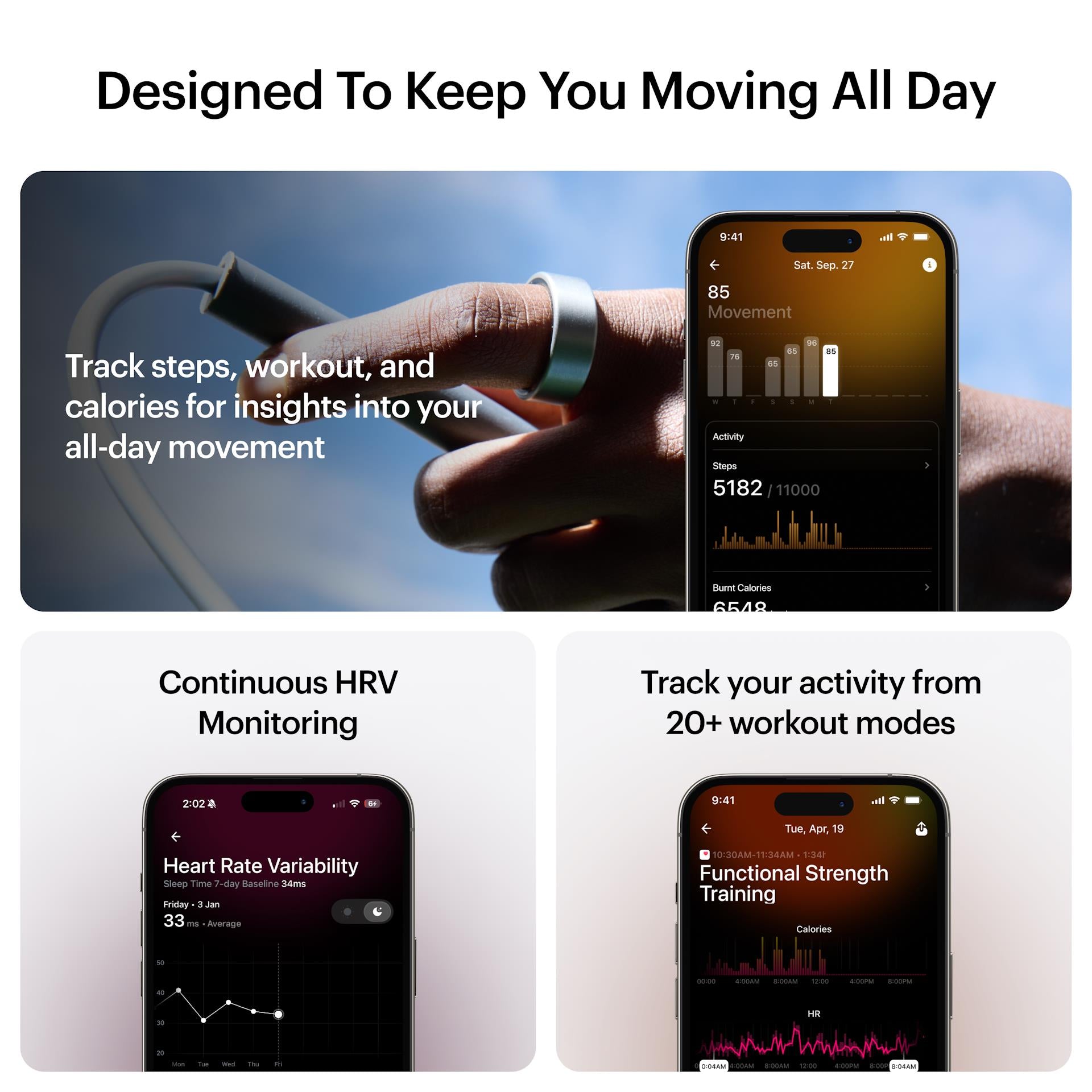 Ultrahuman Ring AIR (Titanium)