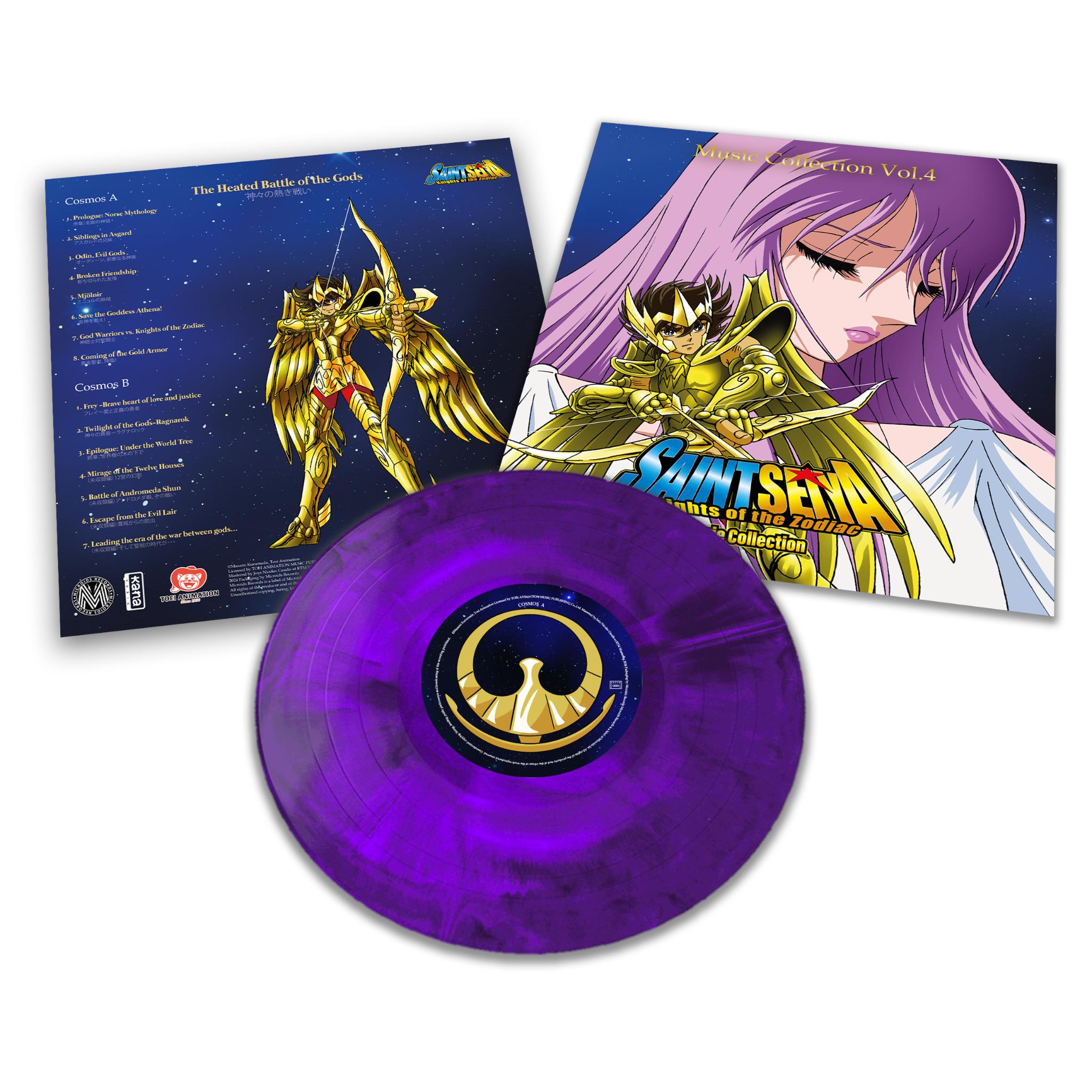 Saint Seiya: Music Collection Vol. 4 (Purple Marble Coloured Vinyl) - By: Seiji Yokoyama