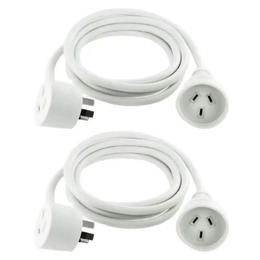 Sansai 240V Power Extension Cords with Piggyback Plug 2m ~ 5m