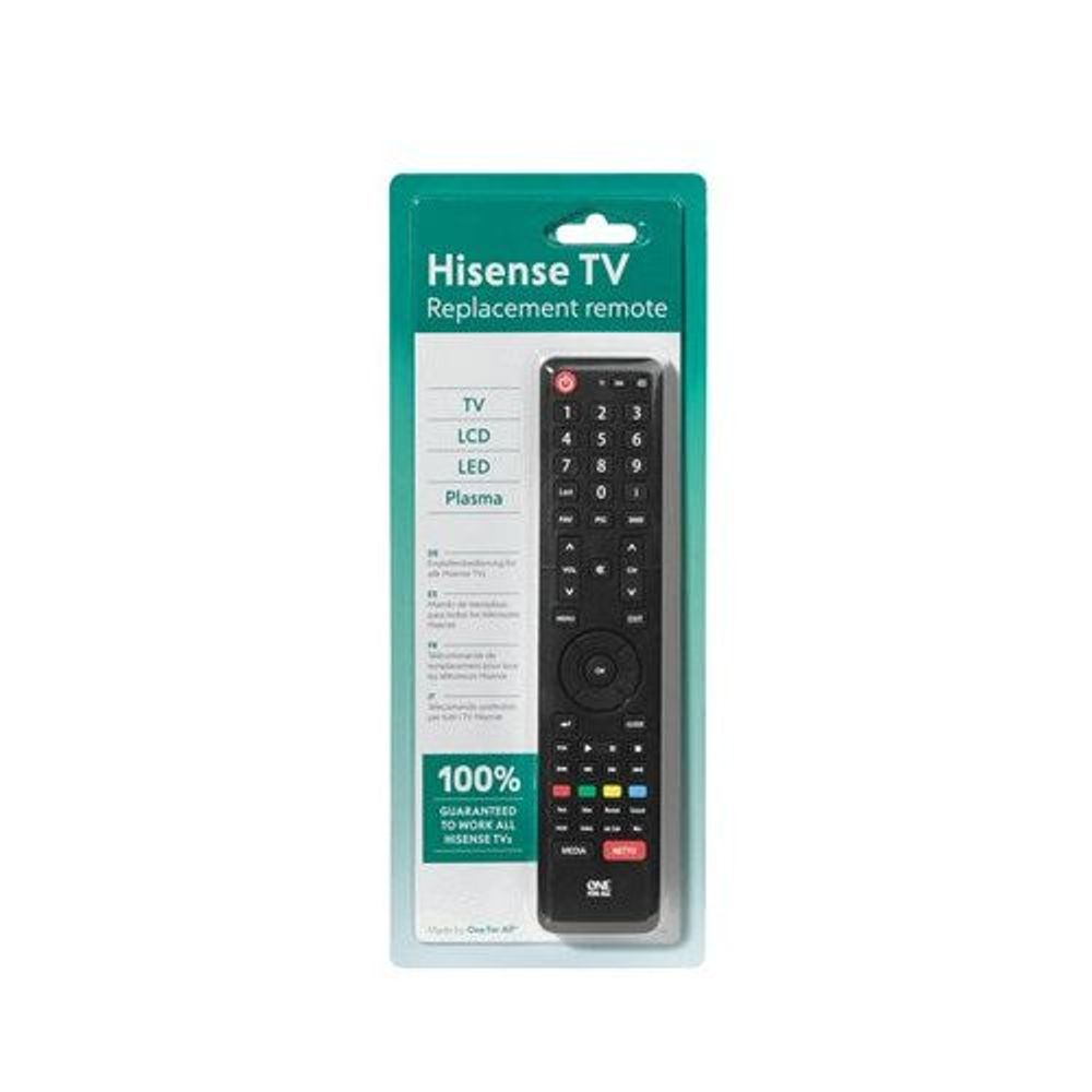 AR1964 - Replacement Remote for Hisense TVs