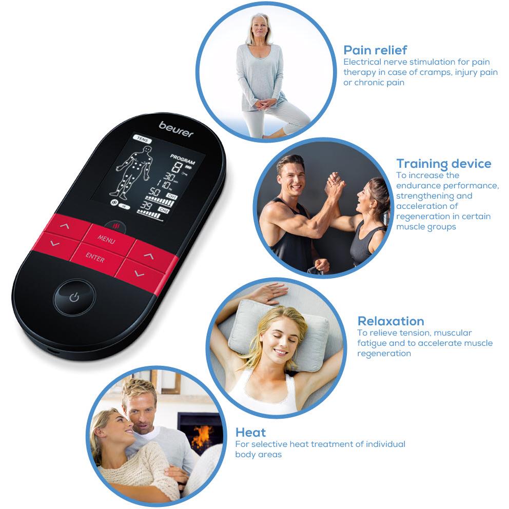Beurer EM59 Digital TENS/EMS Device with Heat Function