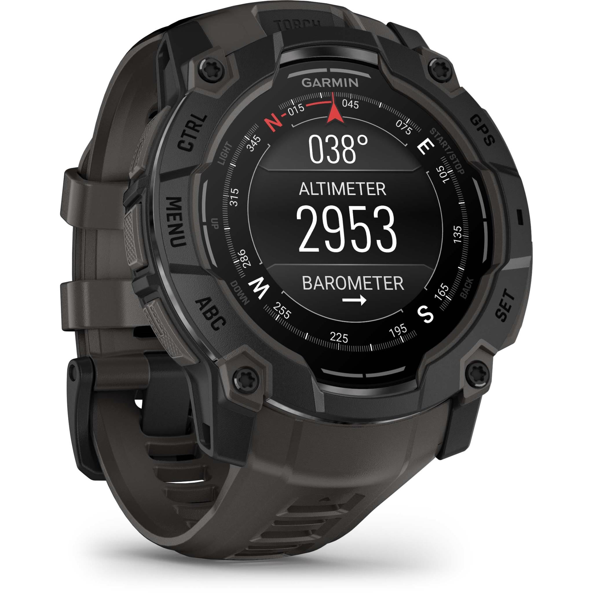 Garmin Instinct 3 50mm Sports Watch (Black Bezel with Charcoal Band)