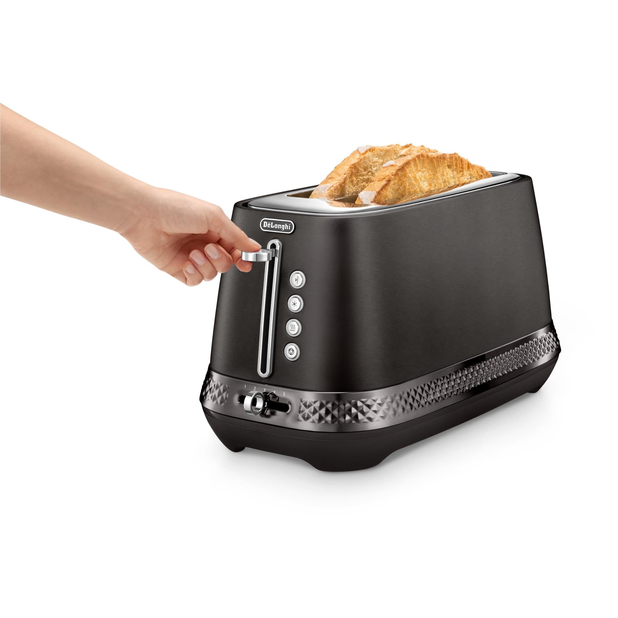 De'Longhi Diadema Long Slot Toaster (Black)