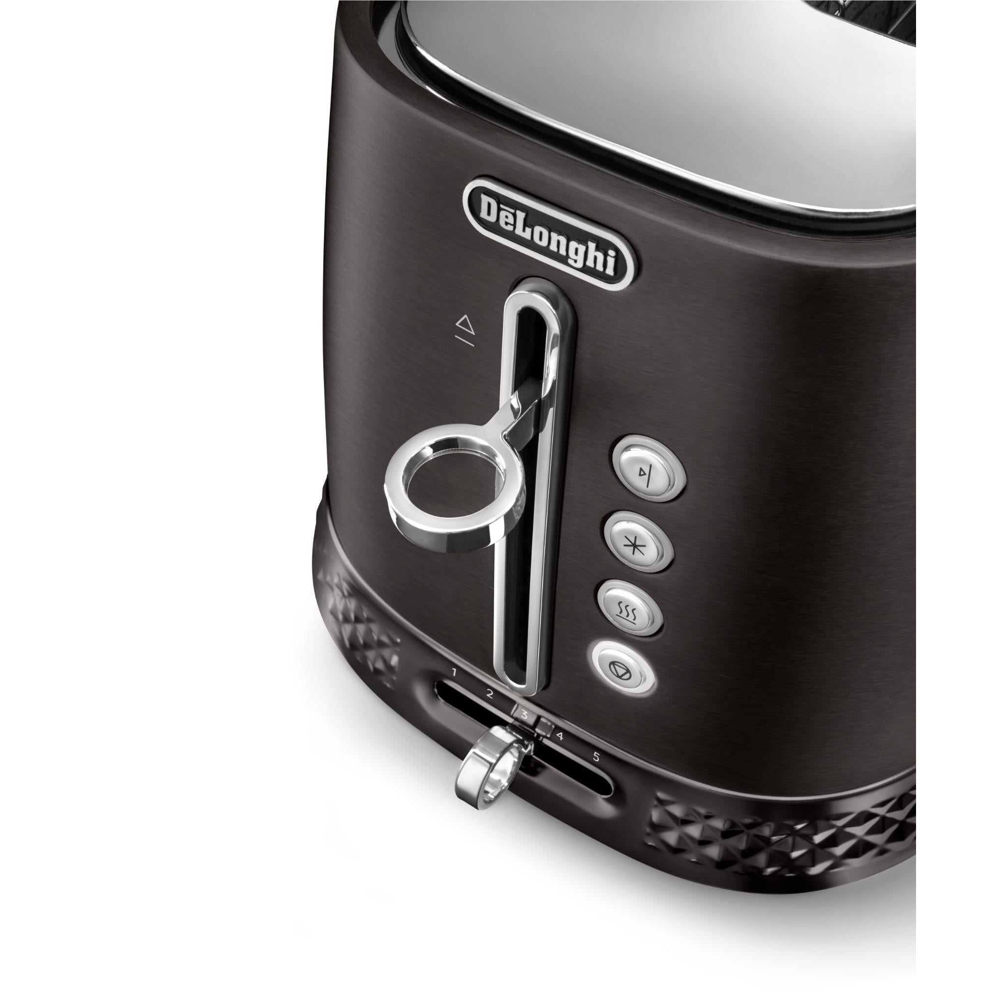 De'Longhi Diadema Long Slot Toaster (Black)