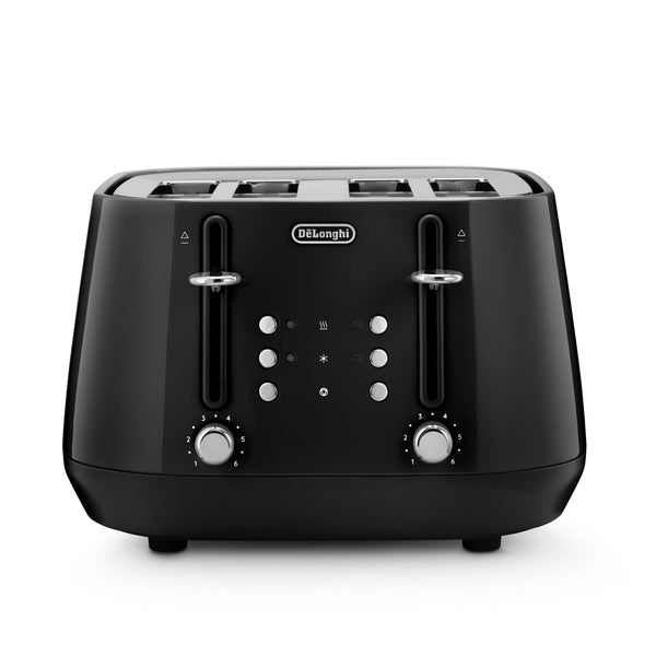 De'Longhi Eclettica 4 Slice Toaster Bold (Black)