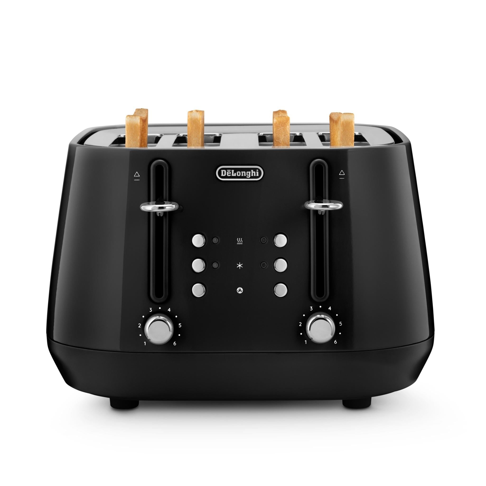 De'Longhi Eclettica 4 Slice Toaster Bold (Black)