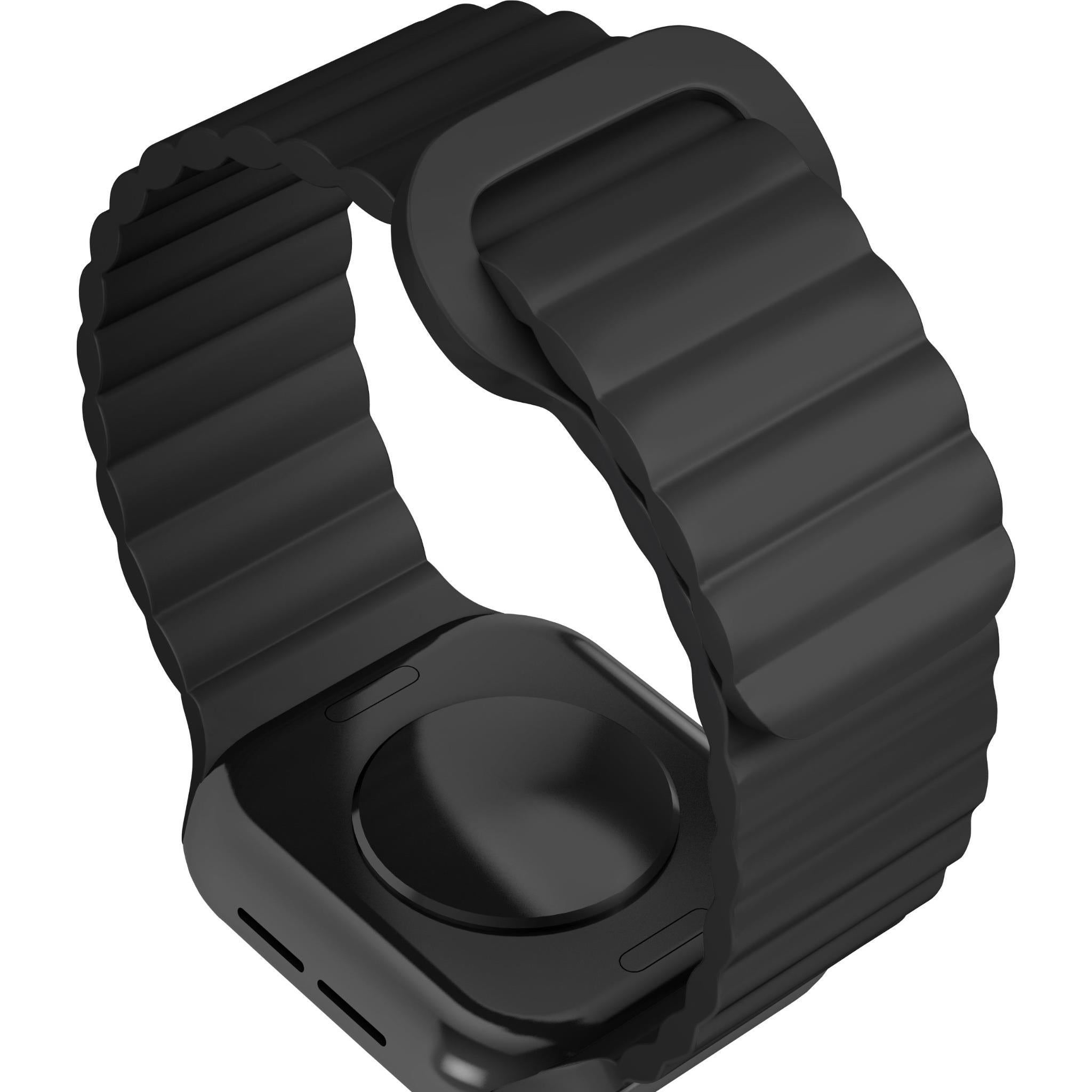 Cygnett Magnetic Band for Apple Watch 3/4/5/6/7/8/9/10/SE [42/44/45/46mm] Ultra 1-2 49mm (Black)