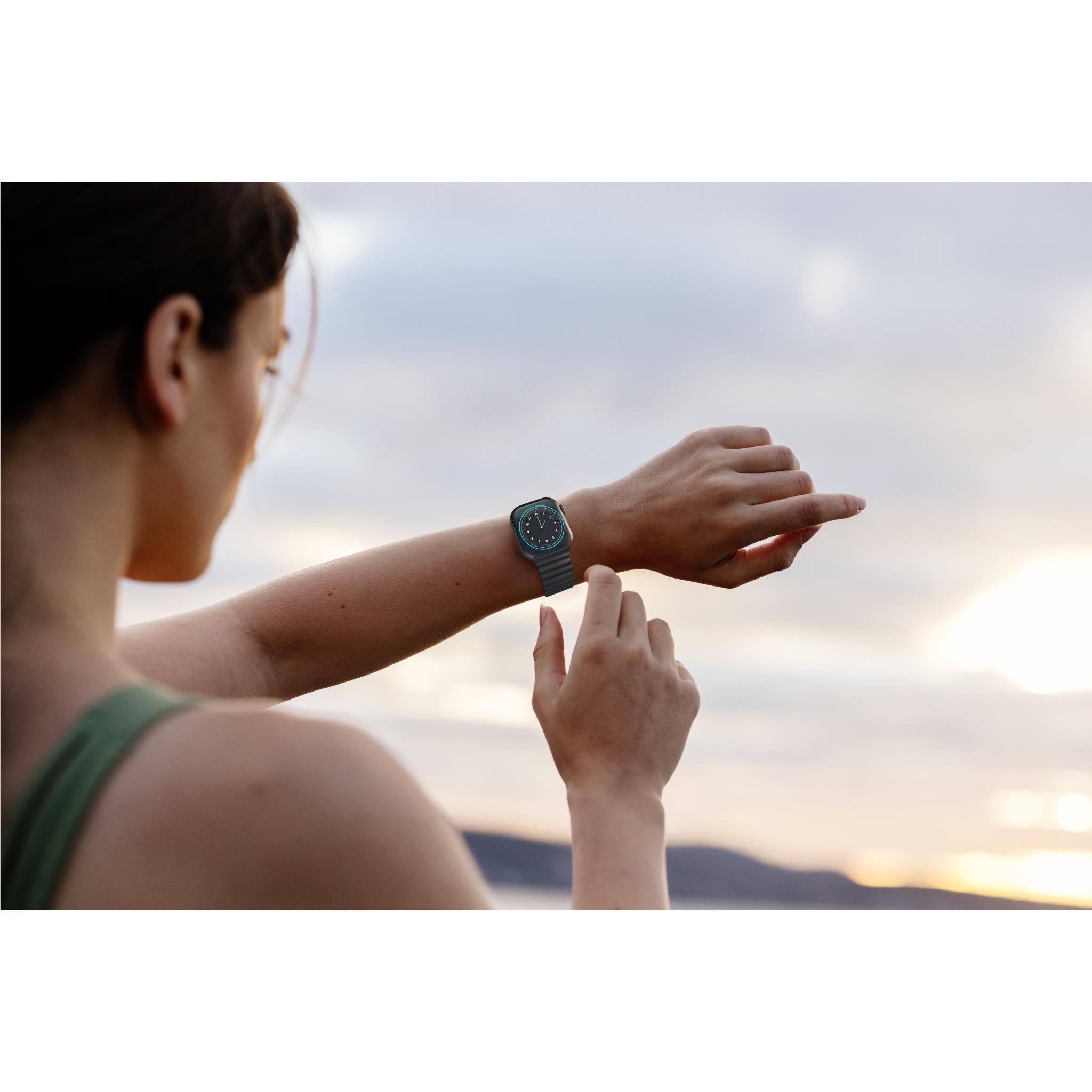 Cygnett Magnetic Band for Apple Watch 3/4/5/6/7/8/9/10/SE [42/44/45/46mm] Ultra 1-2 49mm (Black)