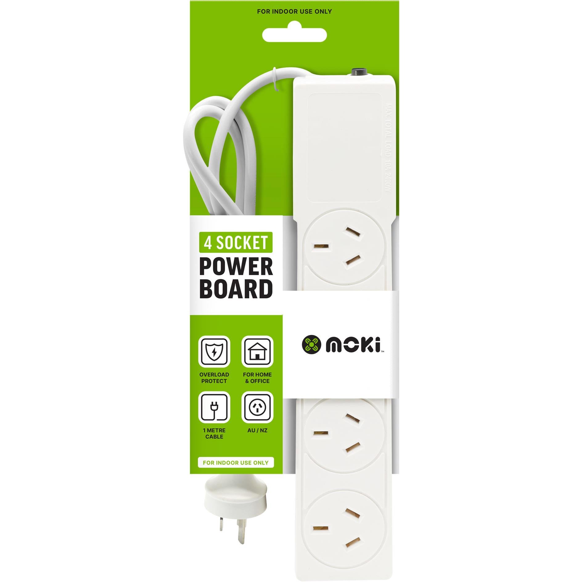 Moki Powerboard (4 Socket)