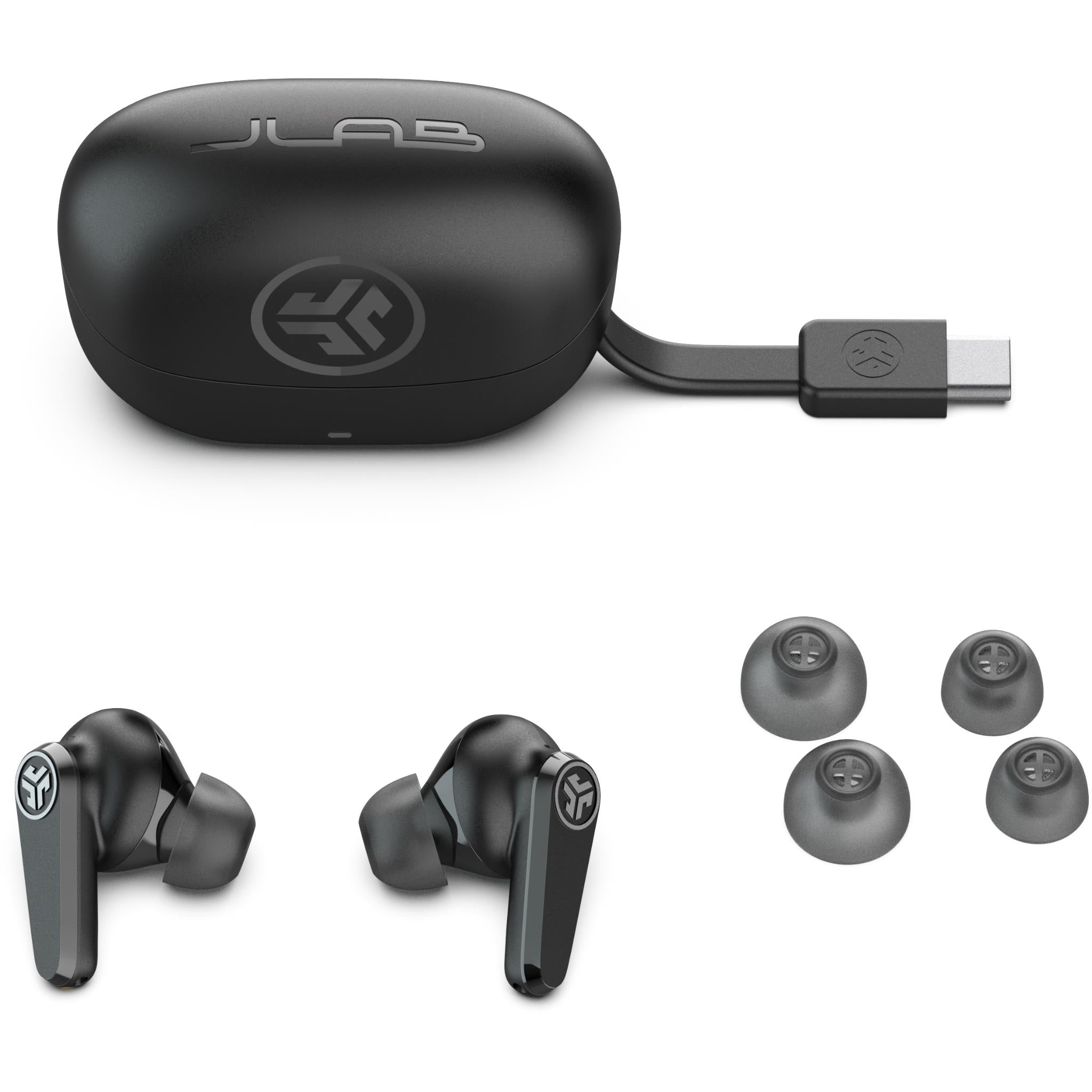 JLab GO Pods ANC True Wireless Earbuds (Black)