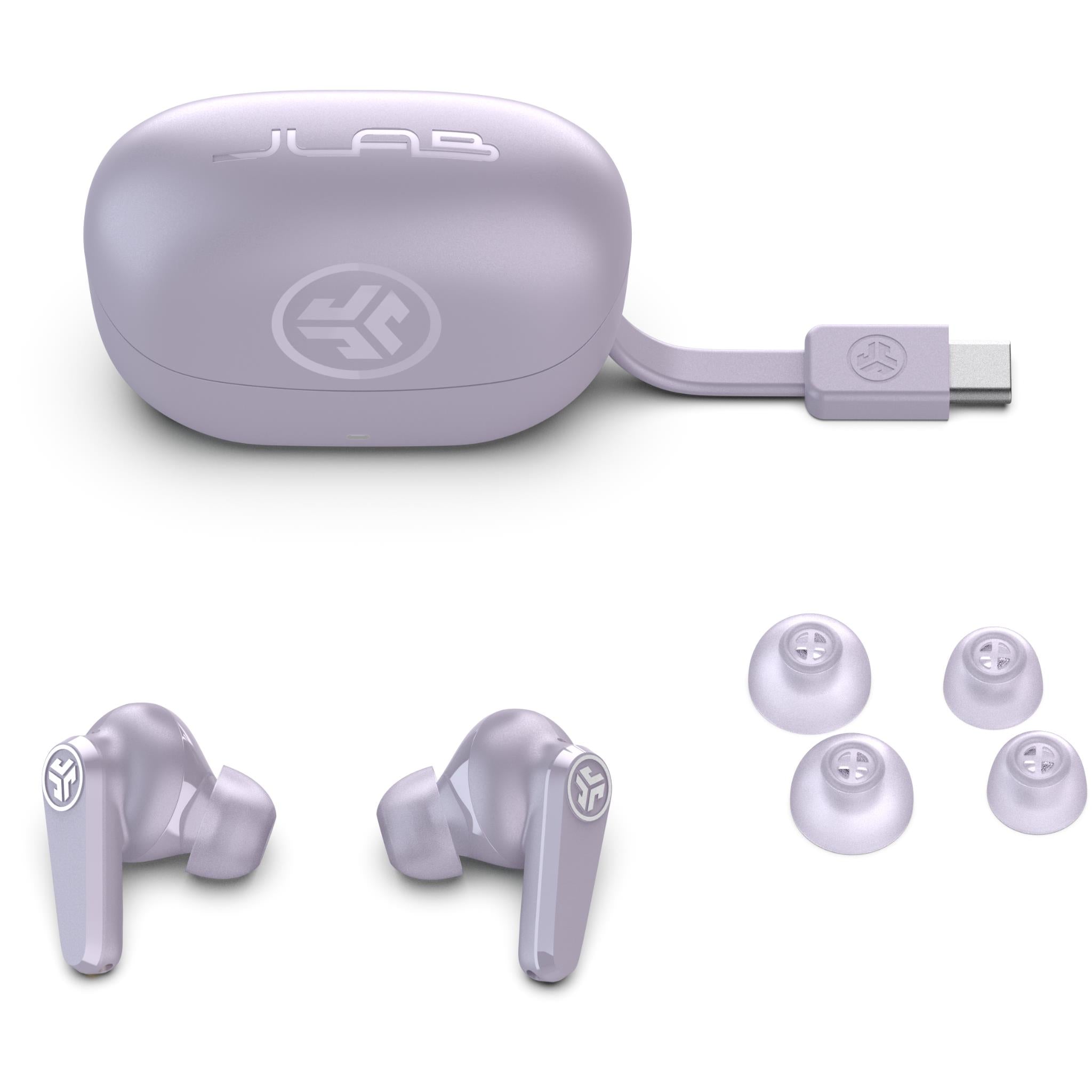 JLab GO Pods ANC True Wireless Earbuds (Lilac)