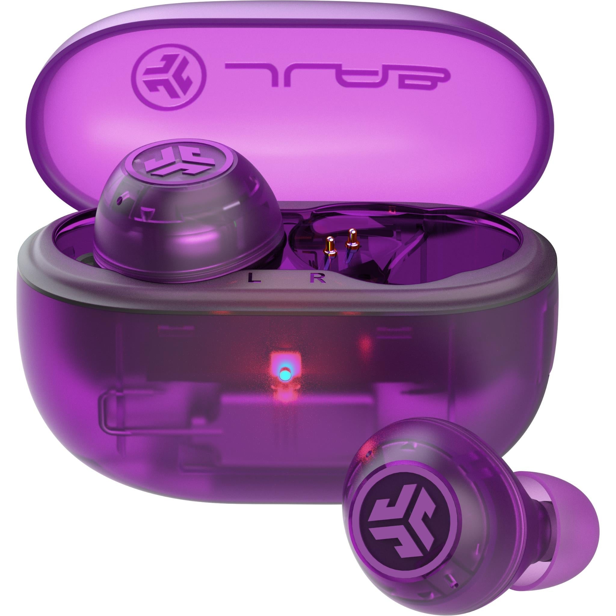 JLab GO Pop ANC True Wireless Earbuds (Clear Purple)