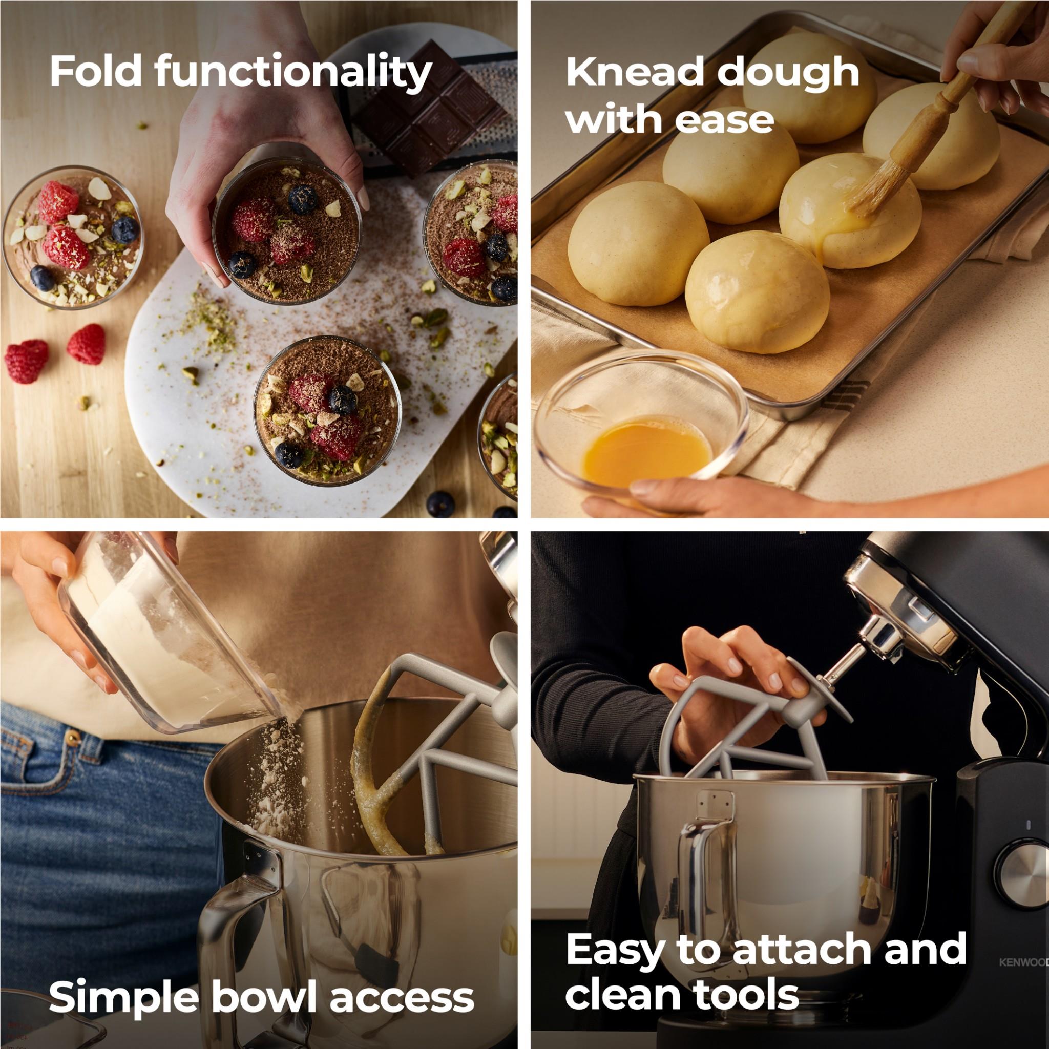 Kenwood KMX751 kMix Stand Mixer (Sleek Black)