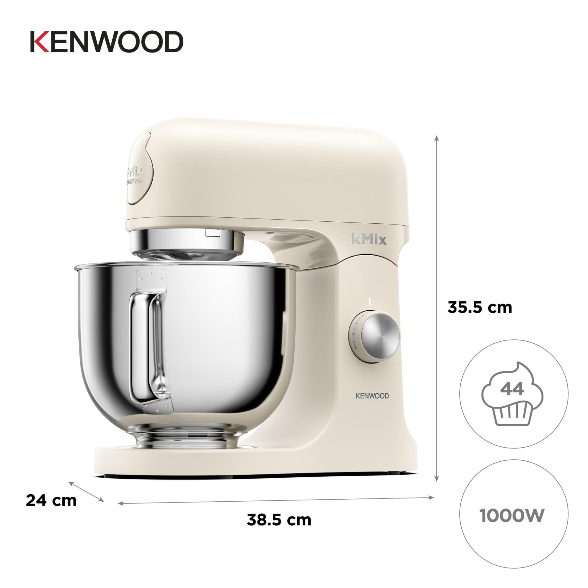 Kenwood KMX751 kMix Stand Mixer (Sleek Cream)