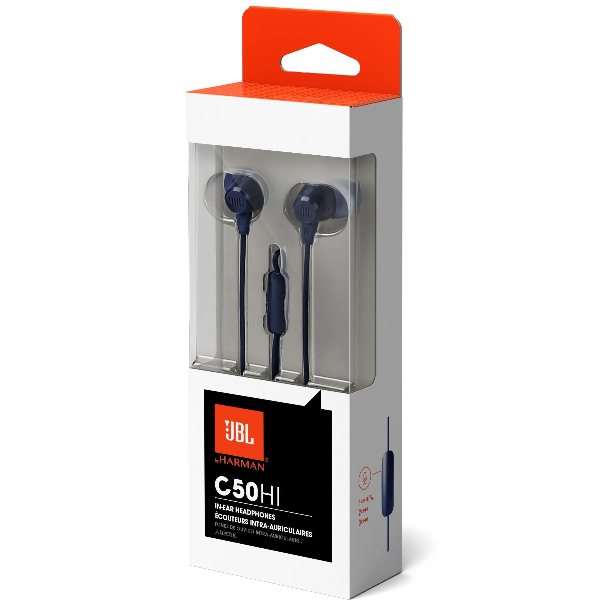 JBL C50HI In-ear Headphones (Blue)