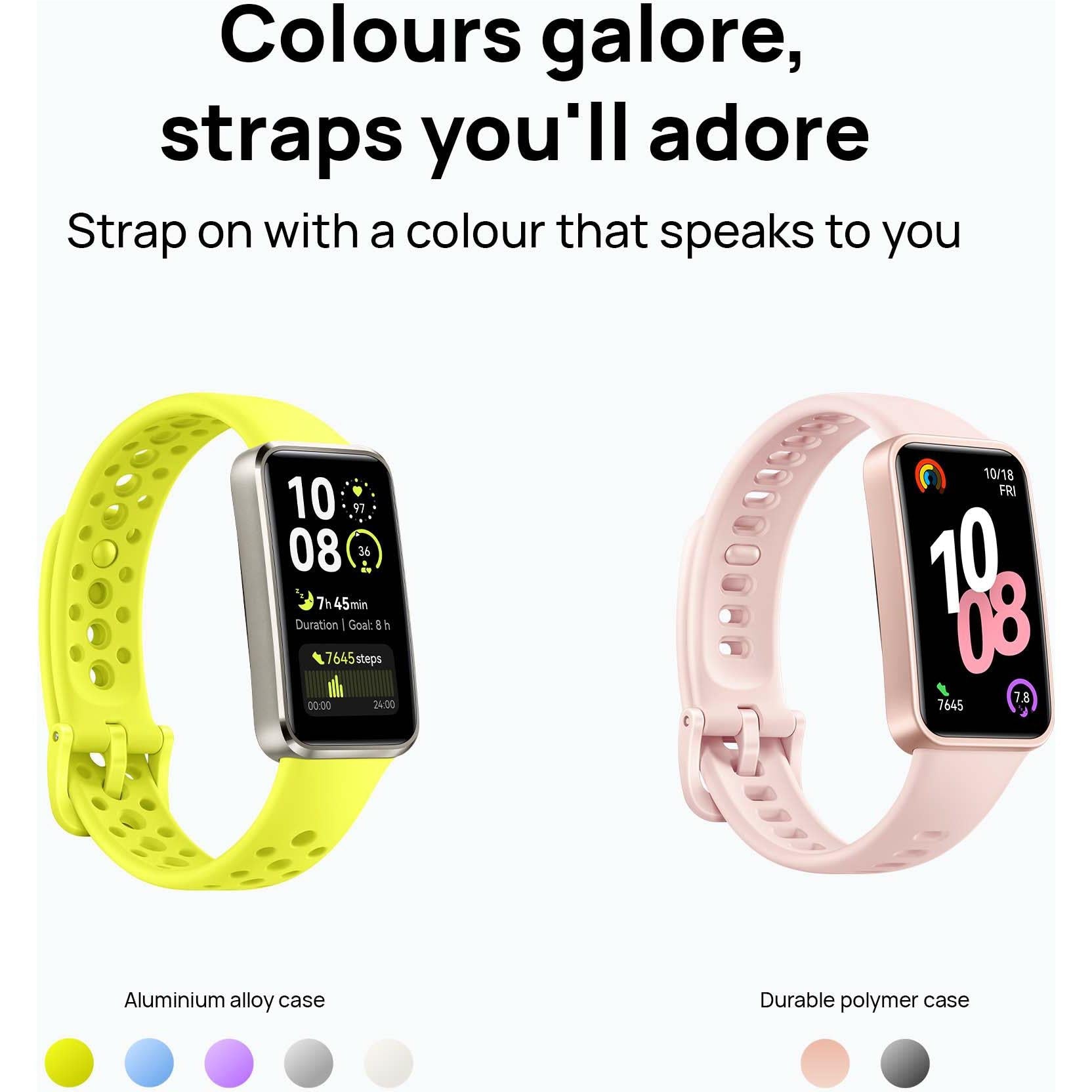 Huawei Band 10 Fitness Tracker Watch (Silver/White)