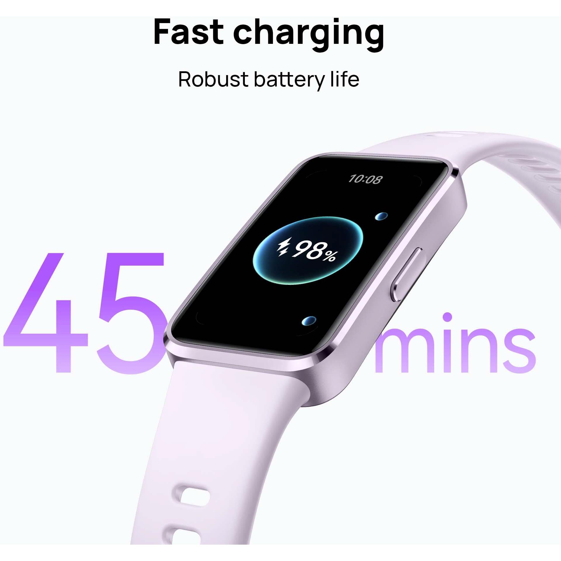 Huawei Band 10 Fitness Tracker Watch (Silver/White)