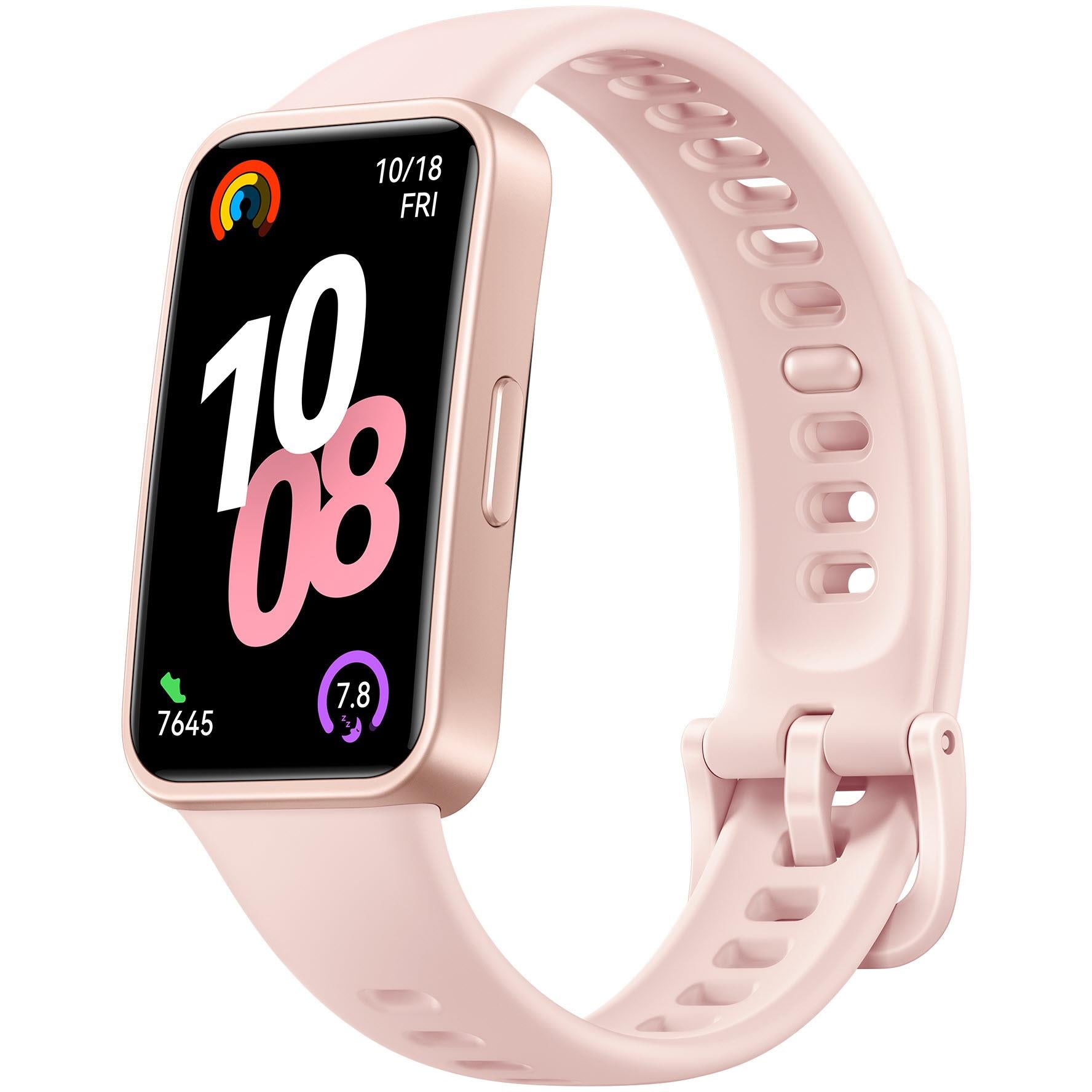Huawei Band 10 Fitness Tracker Watch (Pink - Silicon Bezel)