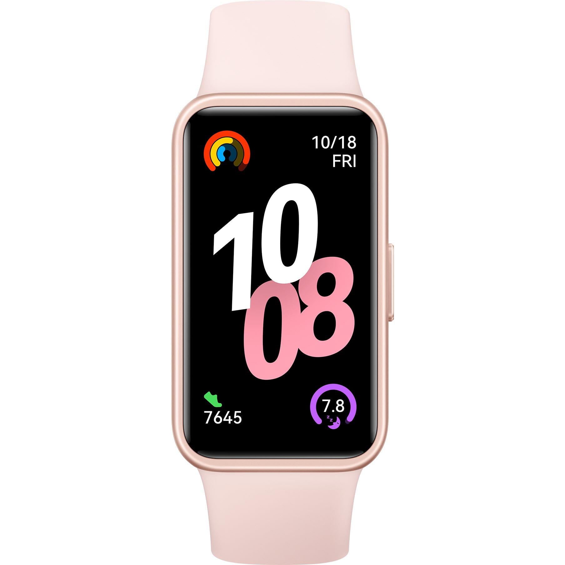 Huawei Band 10 Fitness Tracker Watch (Pink - Silicon Bezel)