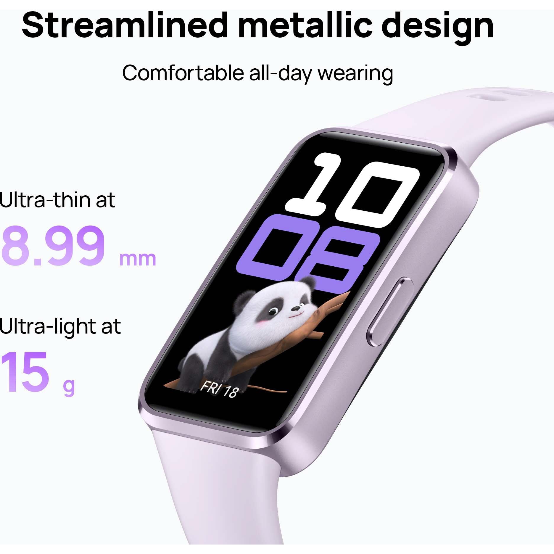 Huawei Band 10 Fitness Tracker Watch (Black - Silicon Bezel)