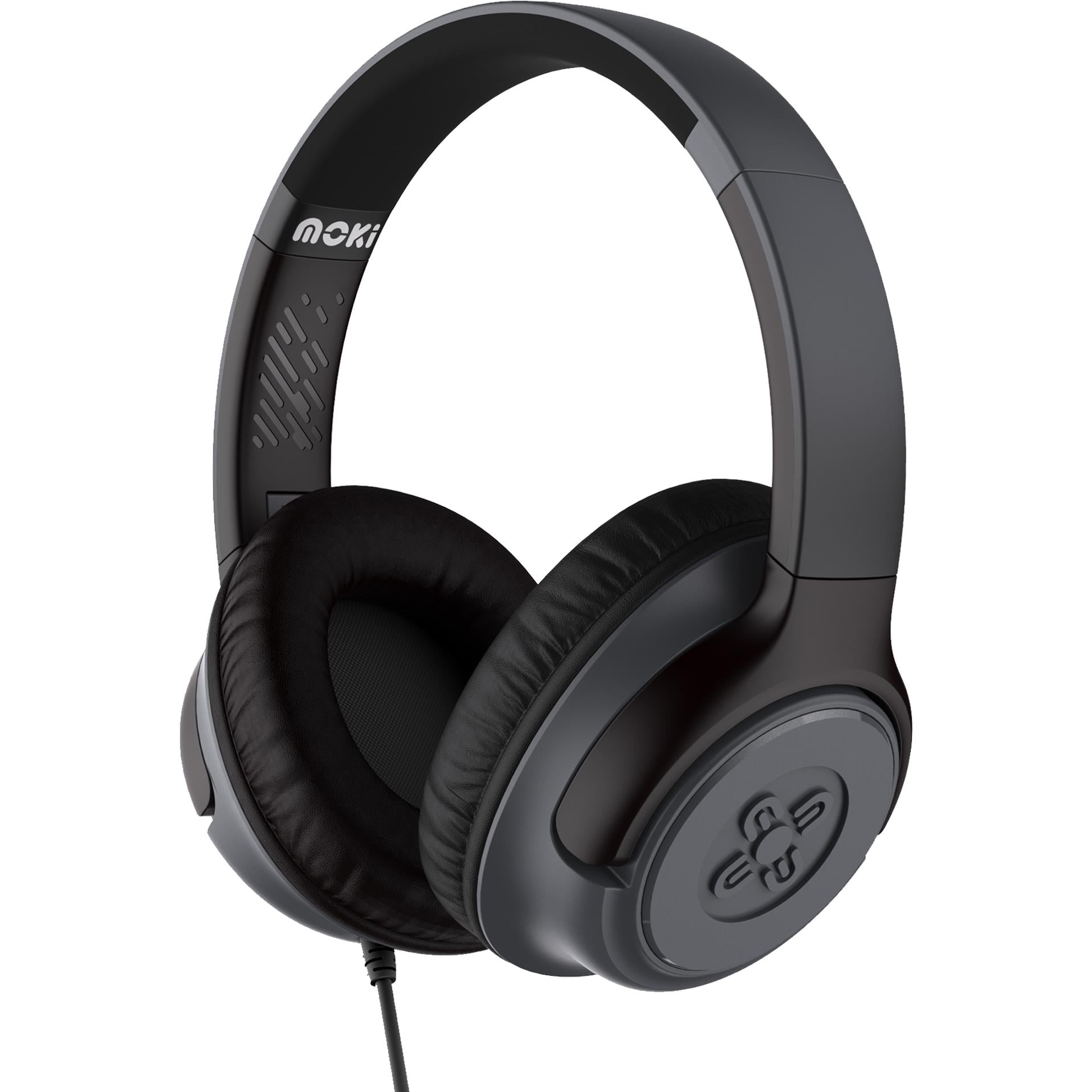 Moki Mixi Wired Kids Over-Ear Headphones (Grey/Black)