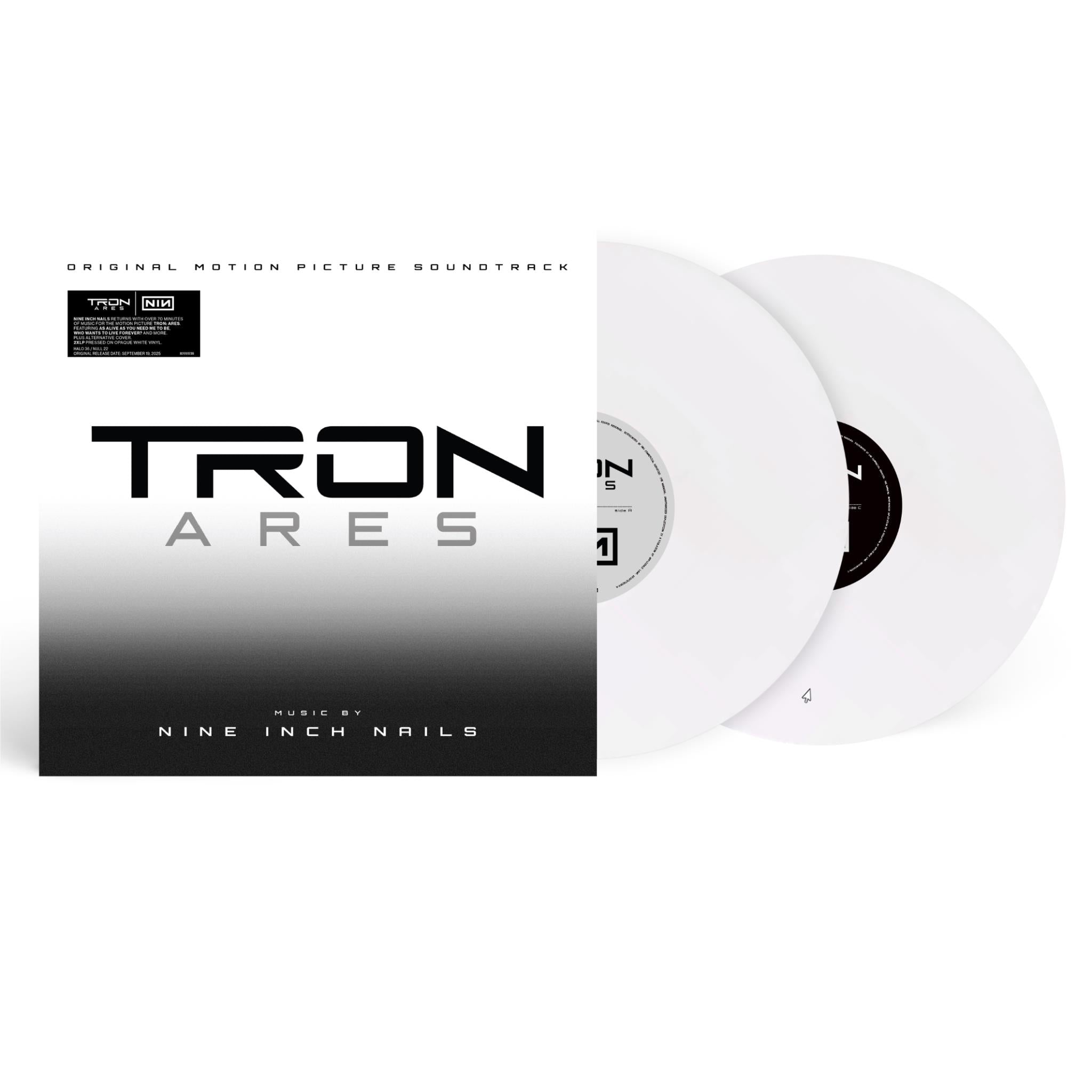 Tron:Ares (Original Motion Picture Soundtrack) (White Opaque Vinyl) - By: Nine Inch Nails