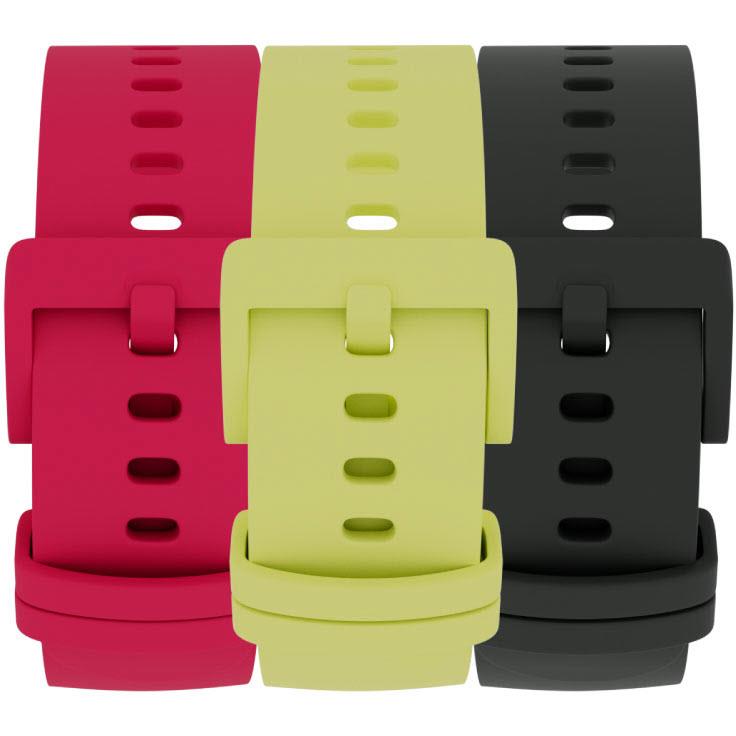 SPACETALK Adventurer 2 / Loop Band Strap [3 Pack] (Black/Lemon/Cherry)