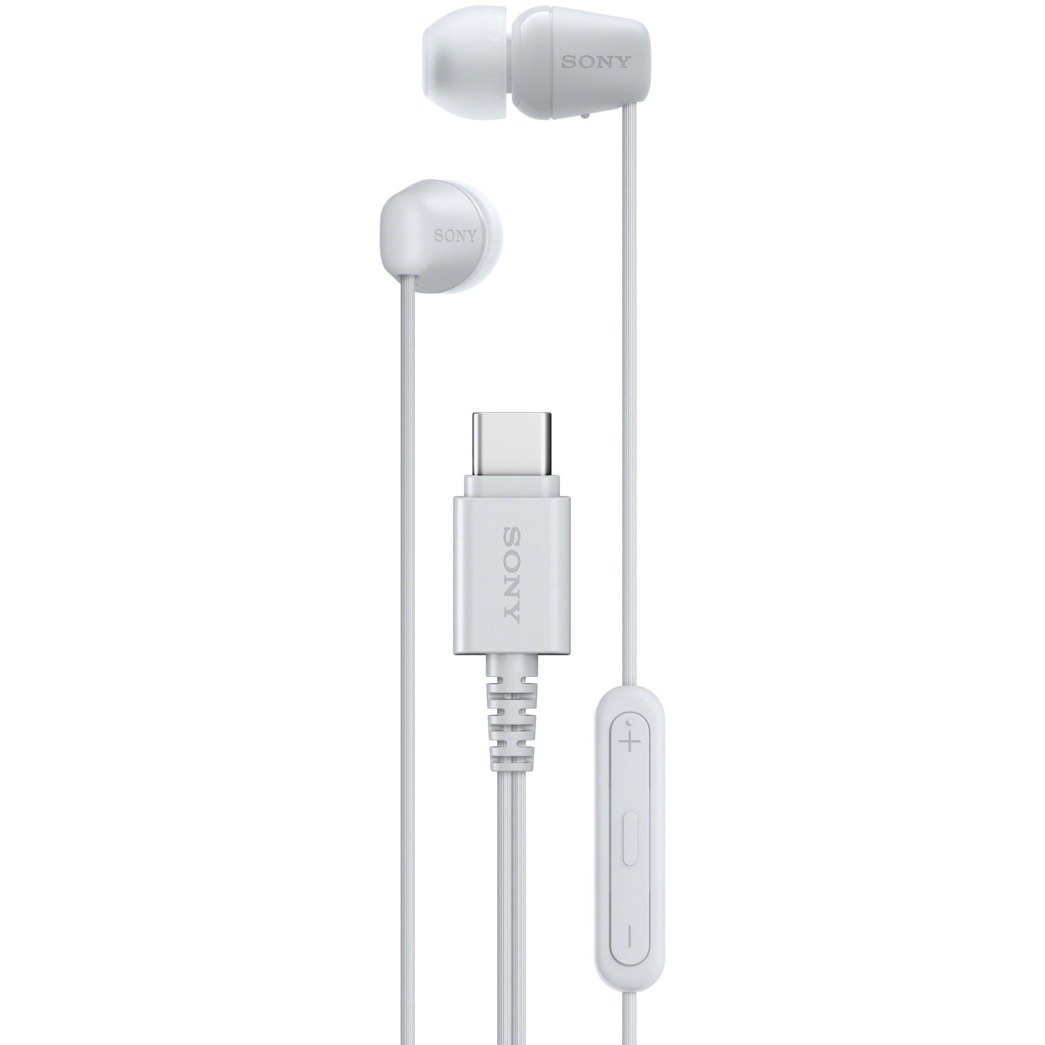 Sony IER-EX15C In-ear Headphones with USB-C (White)