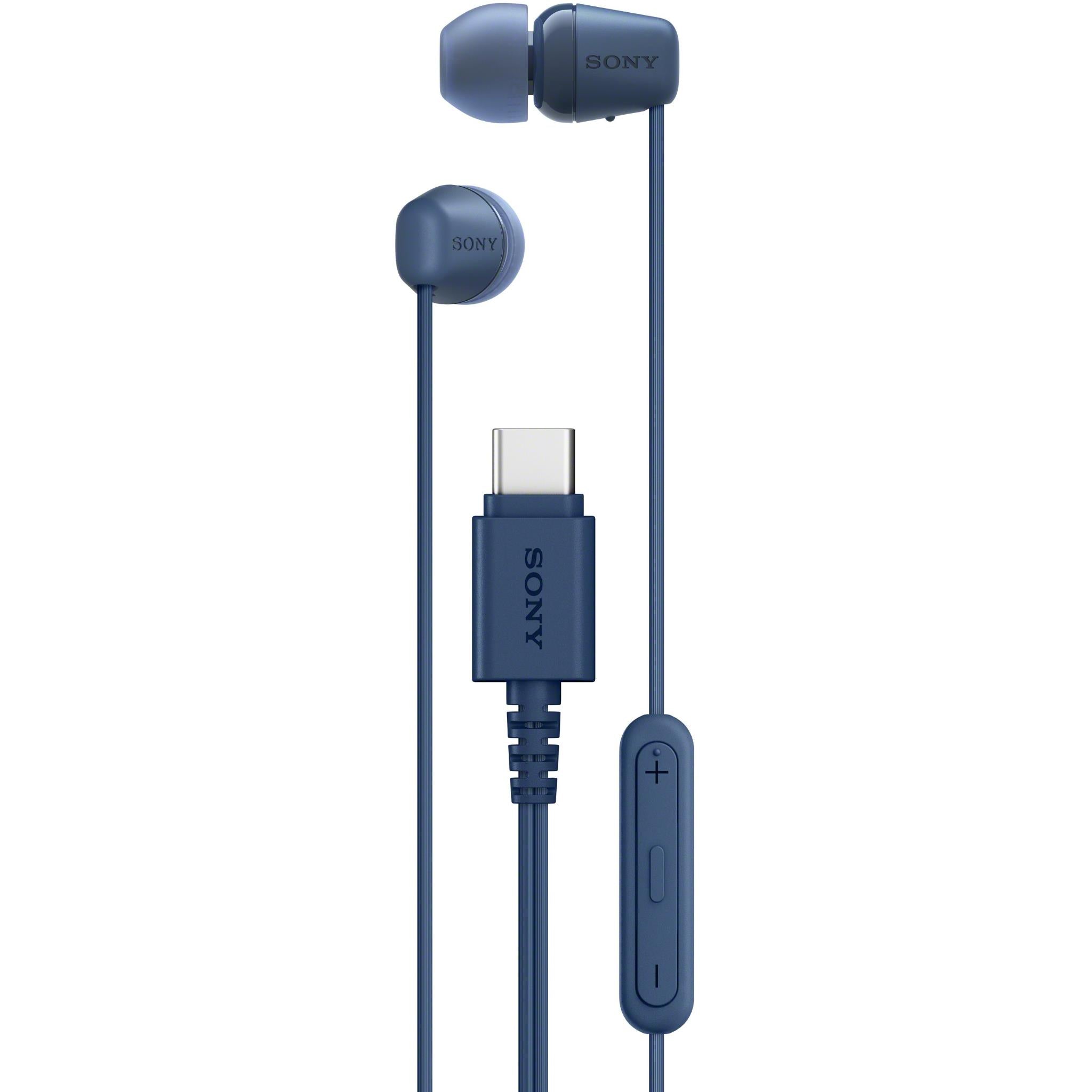 Sony IER-EX15C In-ear Headphones with USB-C (Blue)