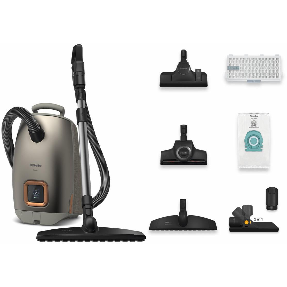 Miele Guard L1 Comfort XL Bagged Vacuum Cleaner (Titanium Pearl Finish)