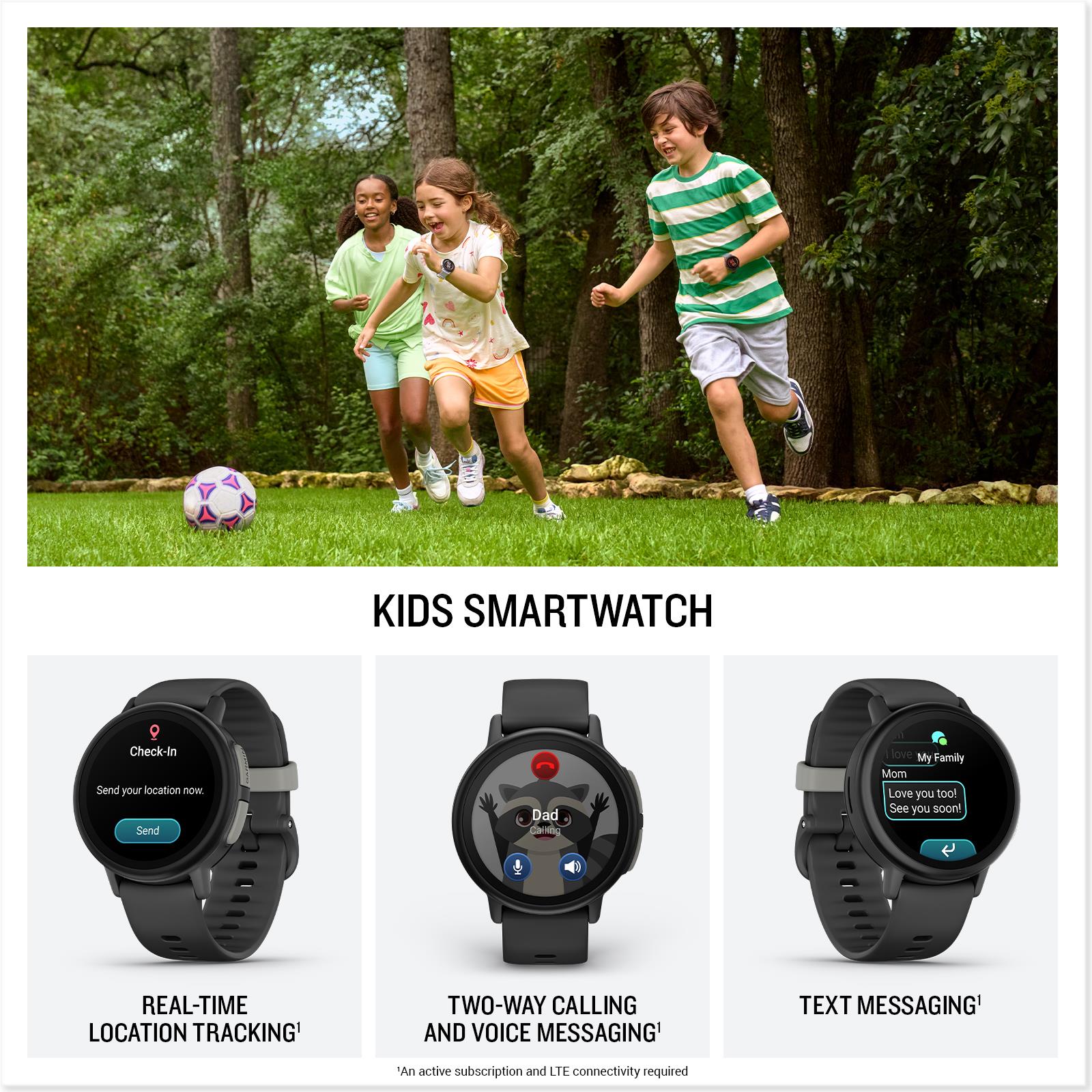 Garmin Bounce 2 Kids Smartwatch (Slate Grey)